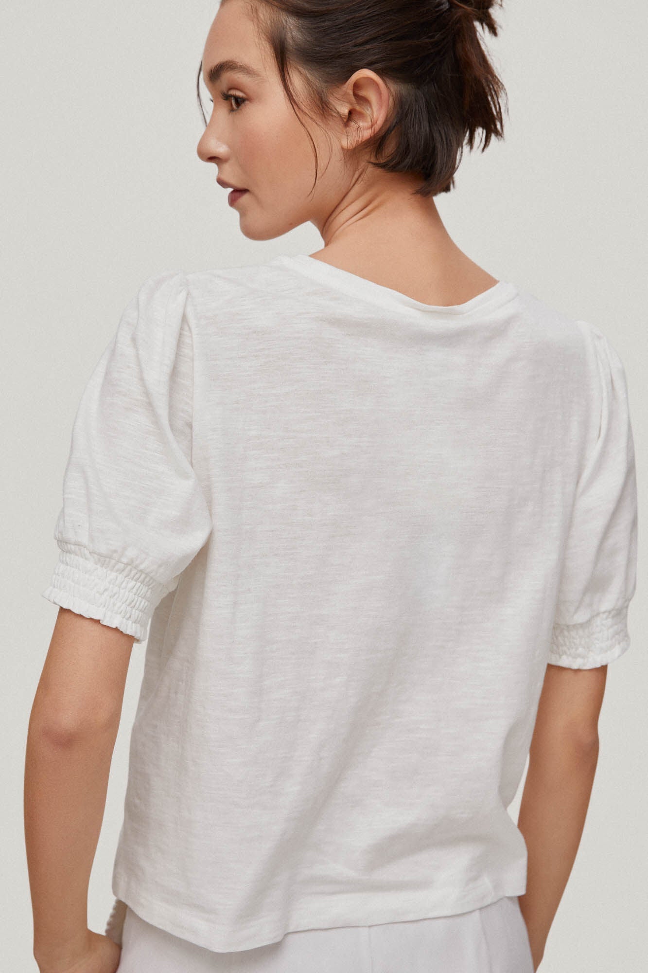 Camiseta Cuello Redondo Blanco