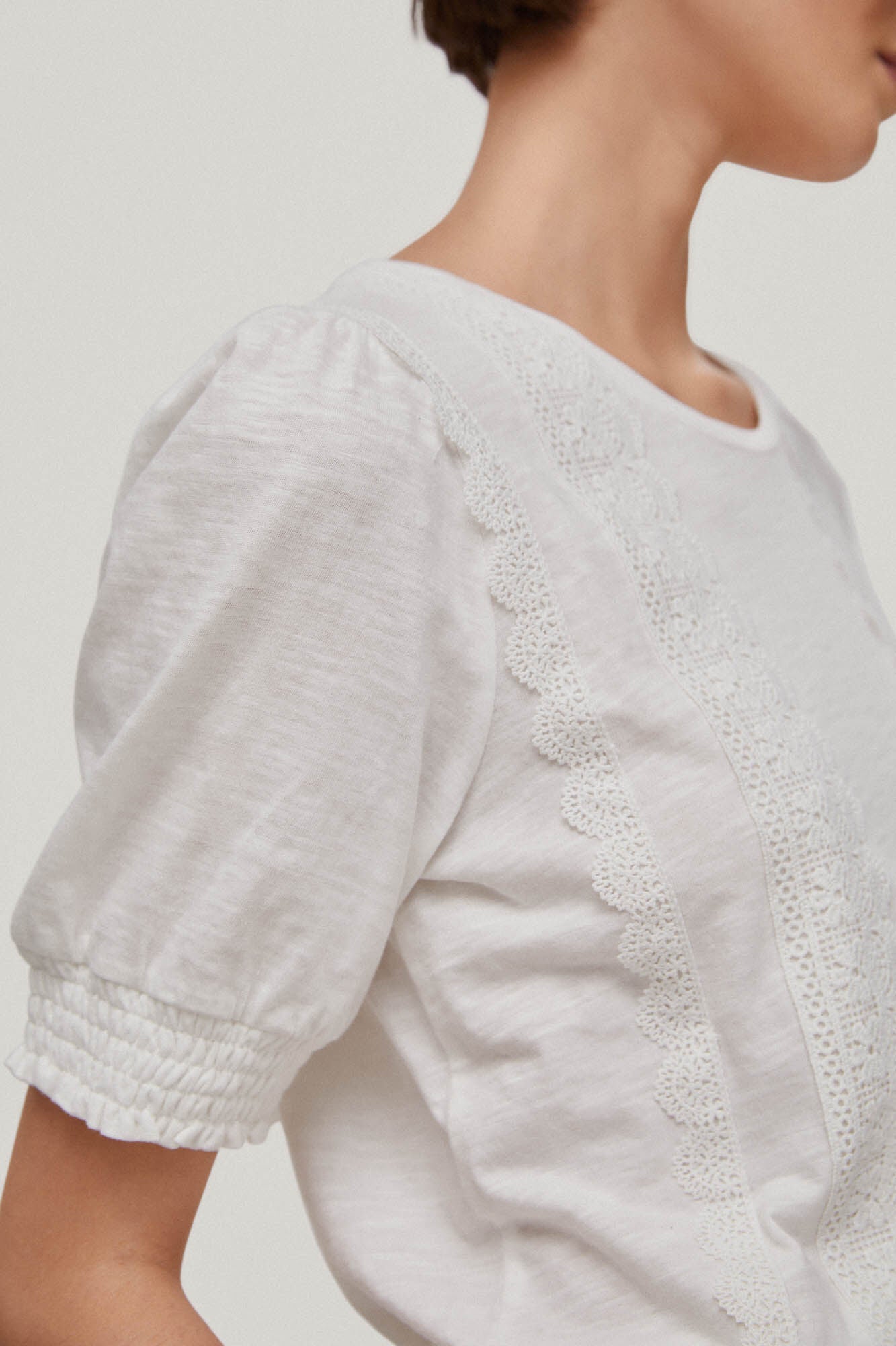 Camiseta Cuello Redondo Blanco