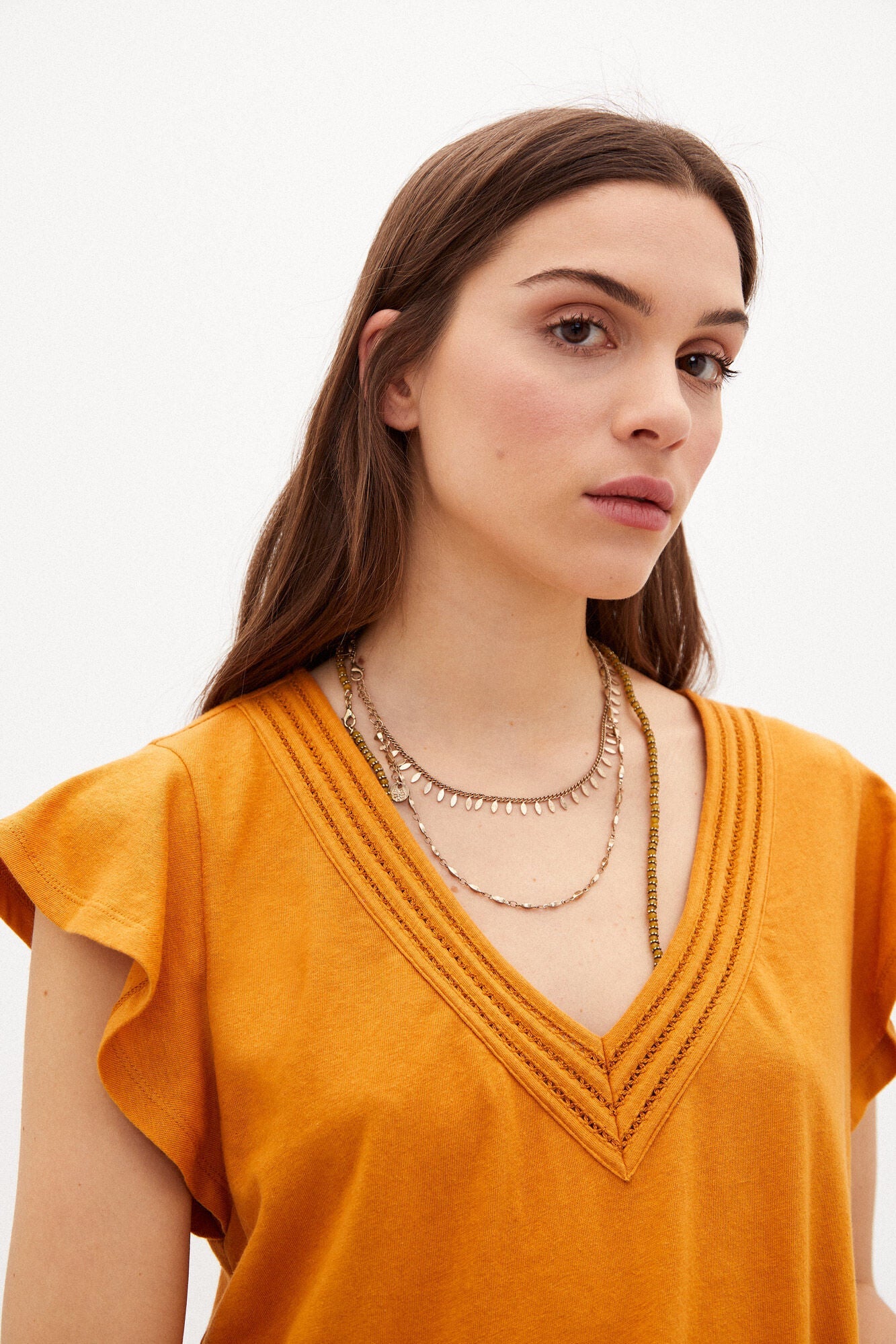 Camiseta Volantes Amarillo
