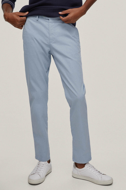 Pantalón Chino Slim Fit Celeste