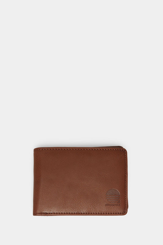 Billetera Efecto Piel Café
