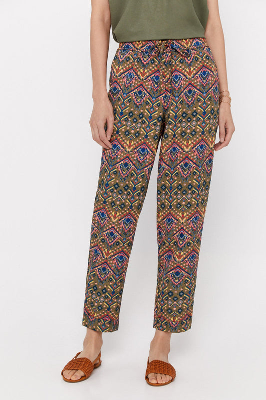 Pantalón Fluido Estampado Multicolor