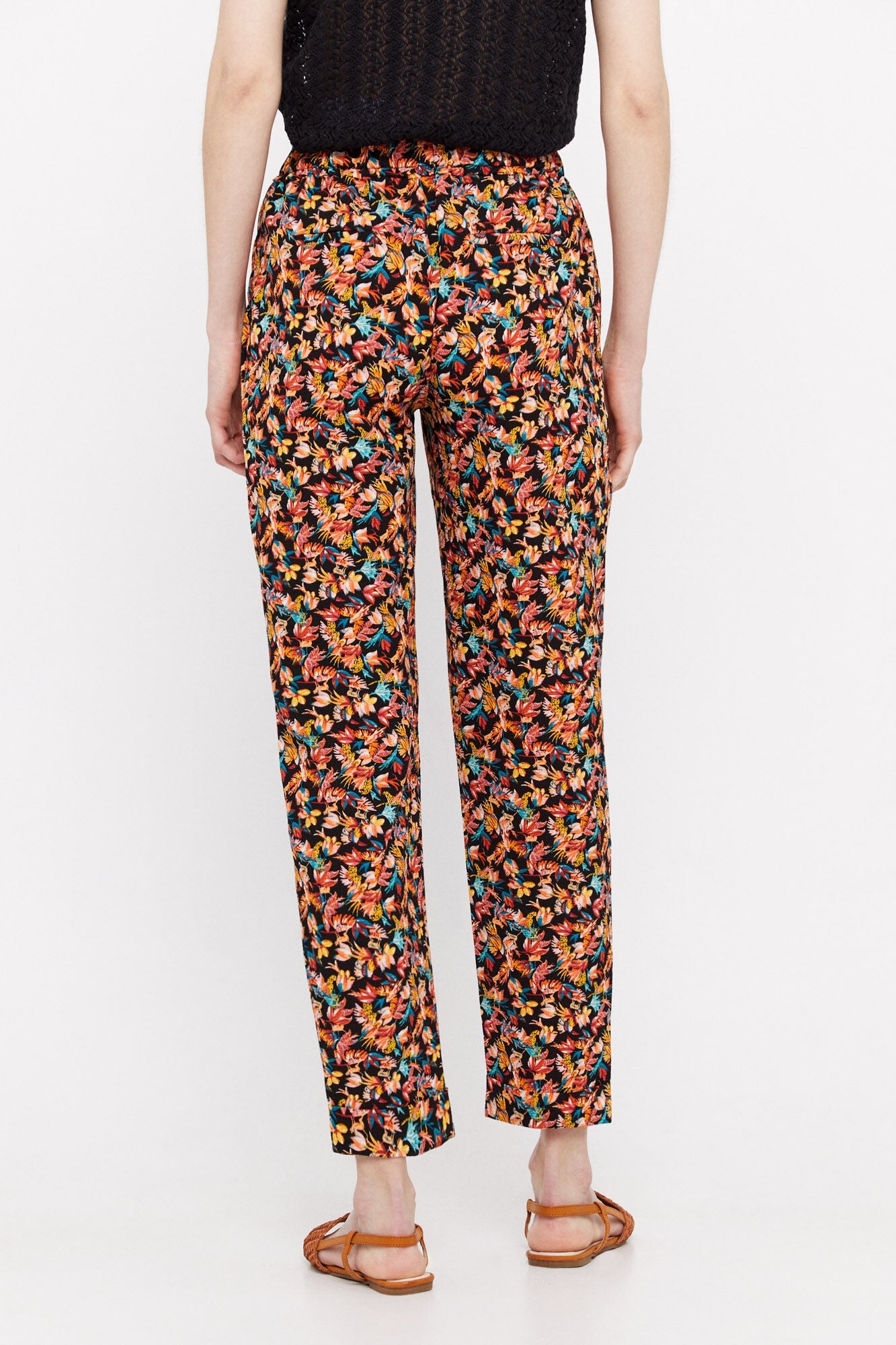 Pantalón Fluido Estampado Multicolor