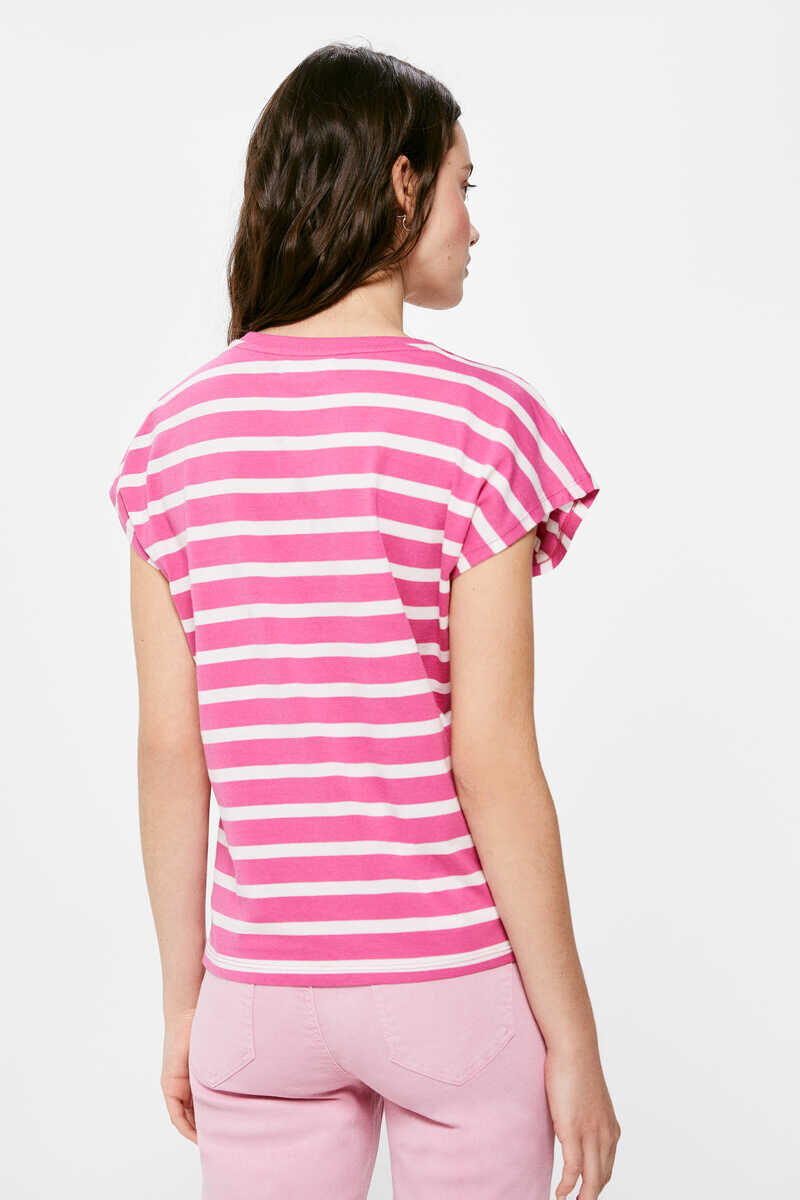 Camiseta Rayas Rosa