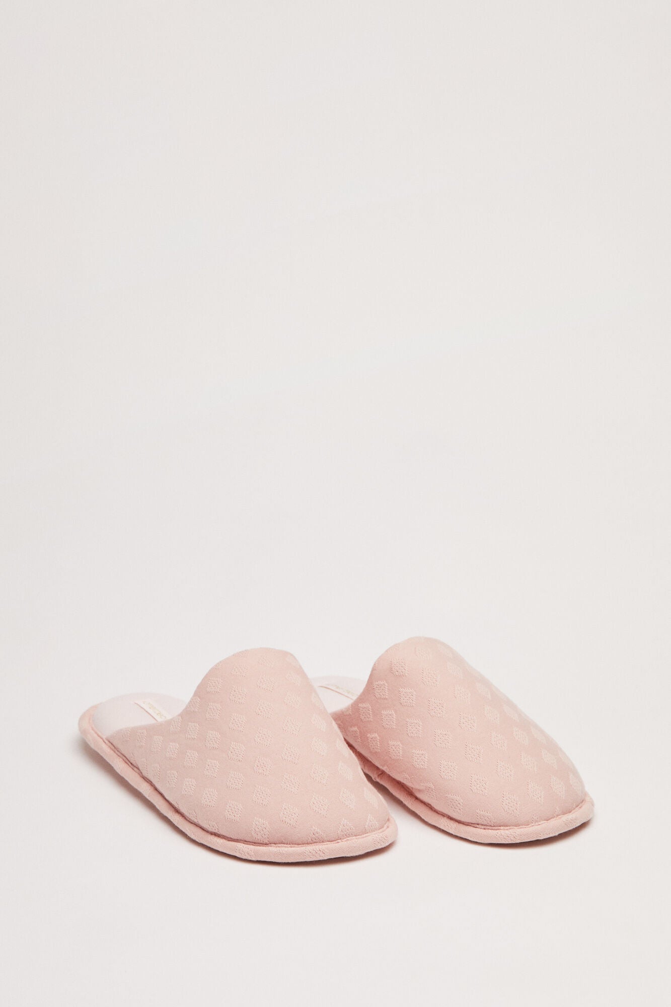 Pantuflas Textura Rosa