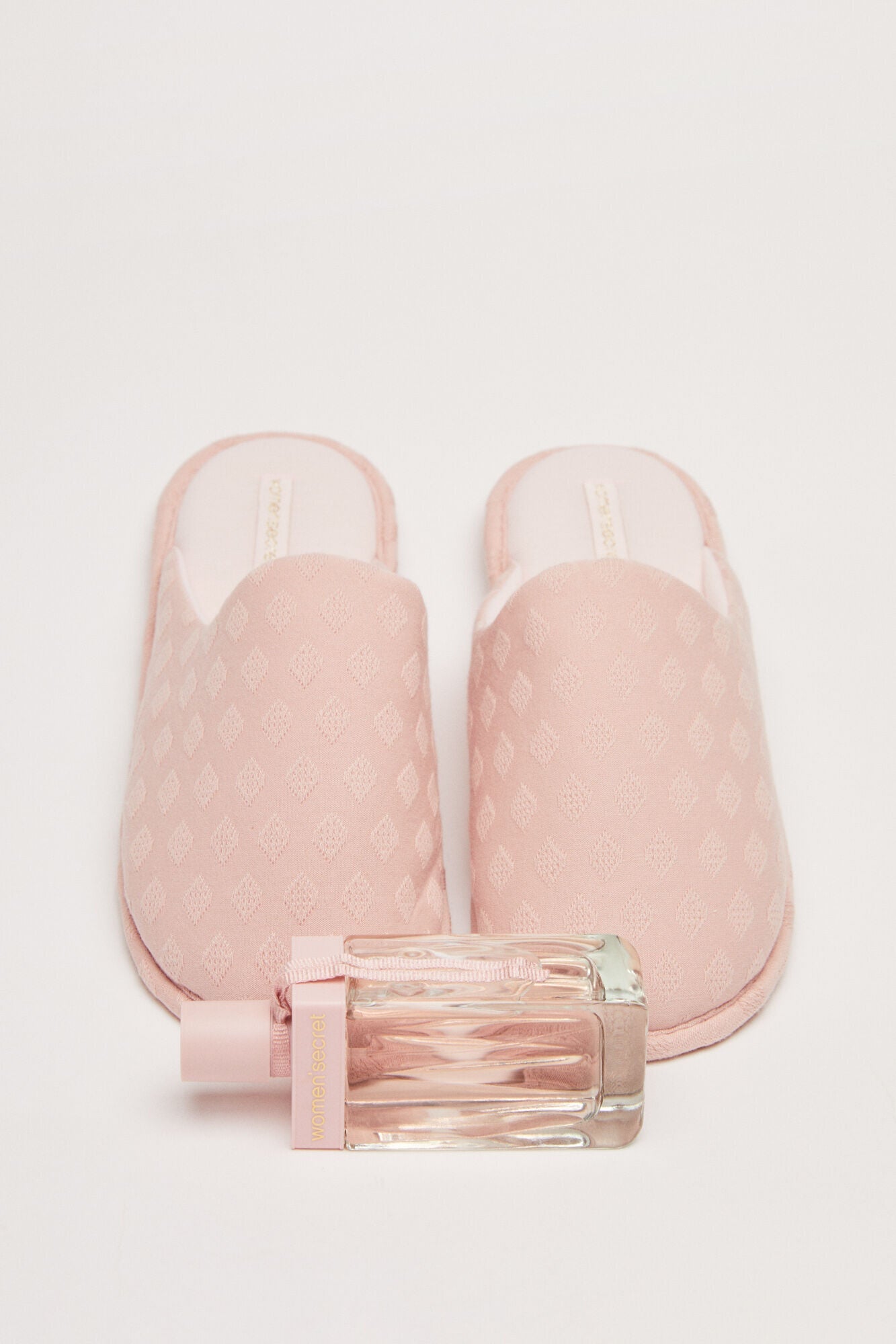 Pantuflas Textura Rosa
