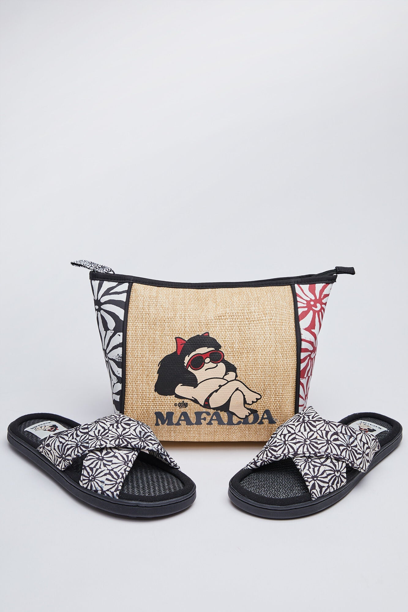 Sandalia Estampado Negro