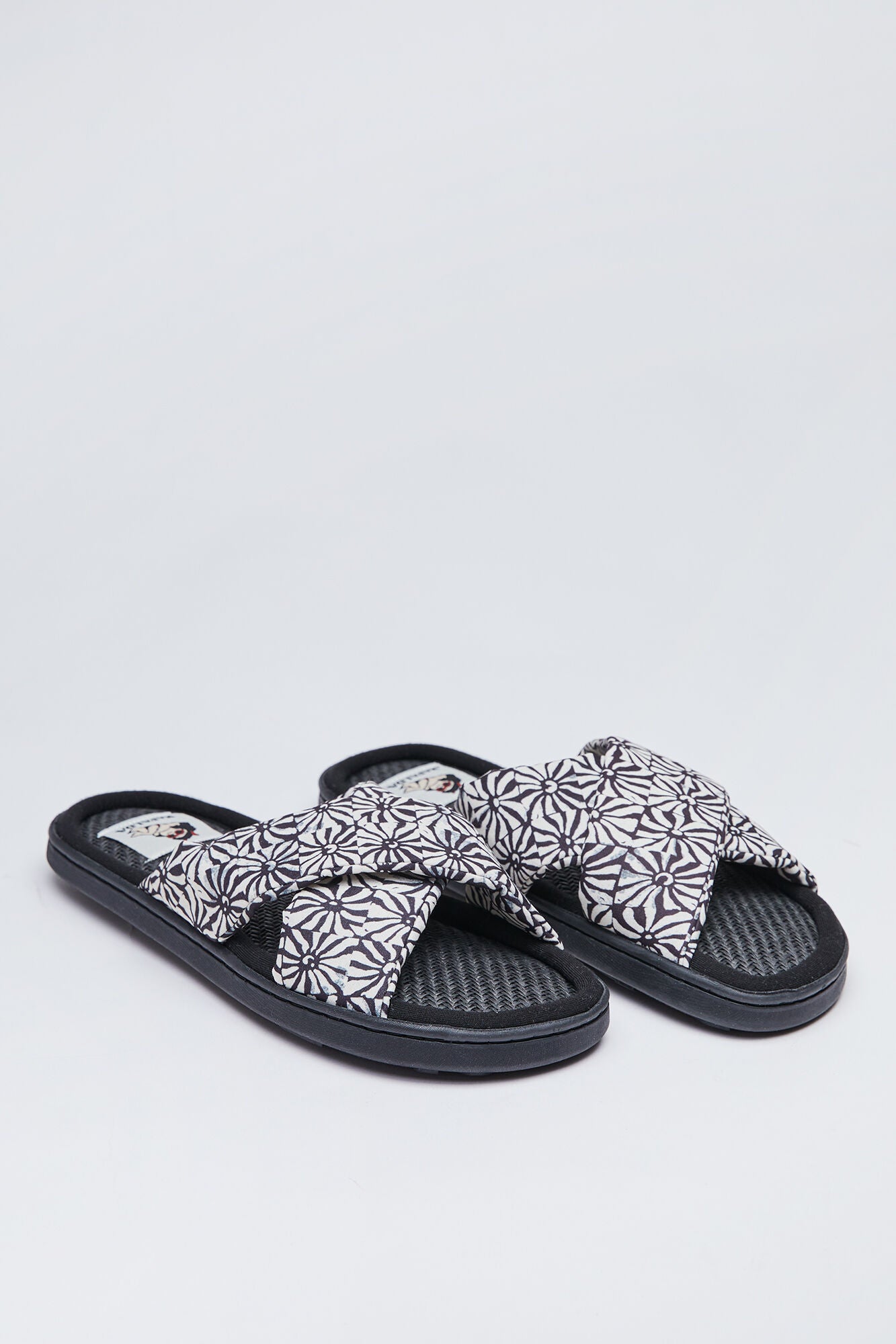 Sandalia Estampado Negro