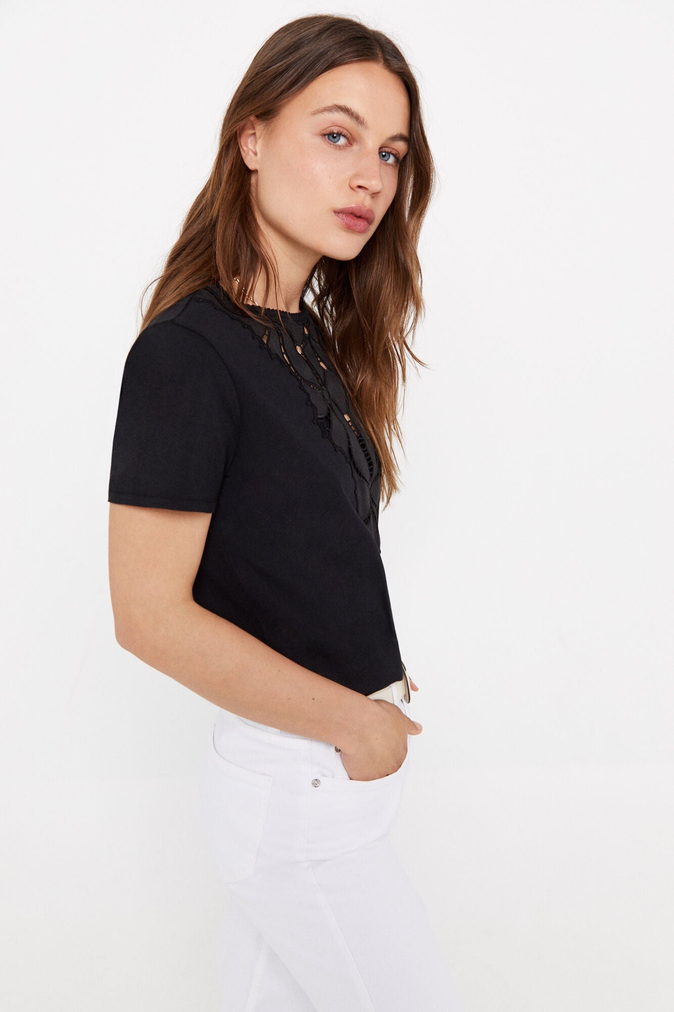Camiseta Estampada Negro