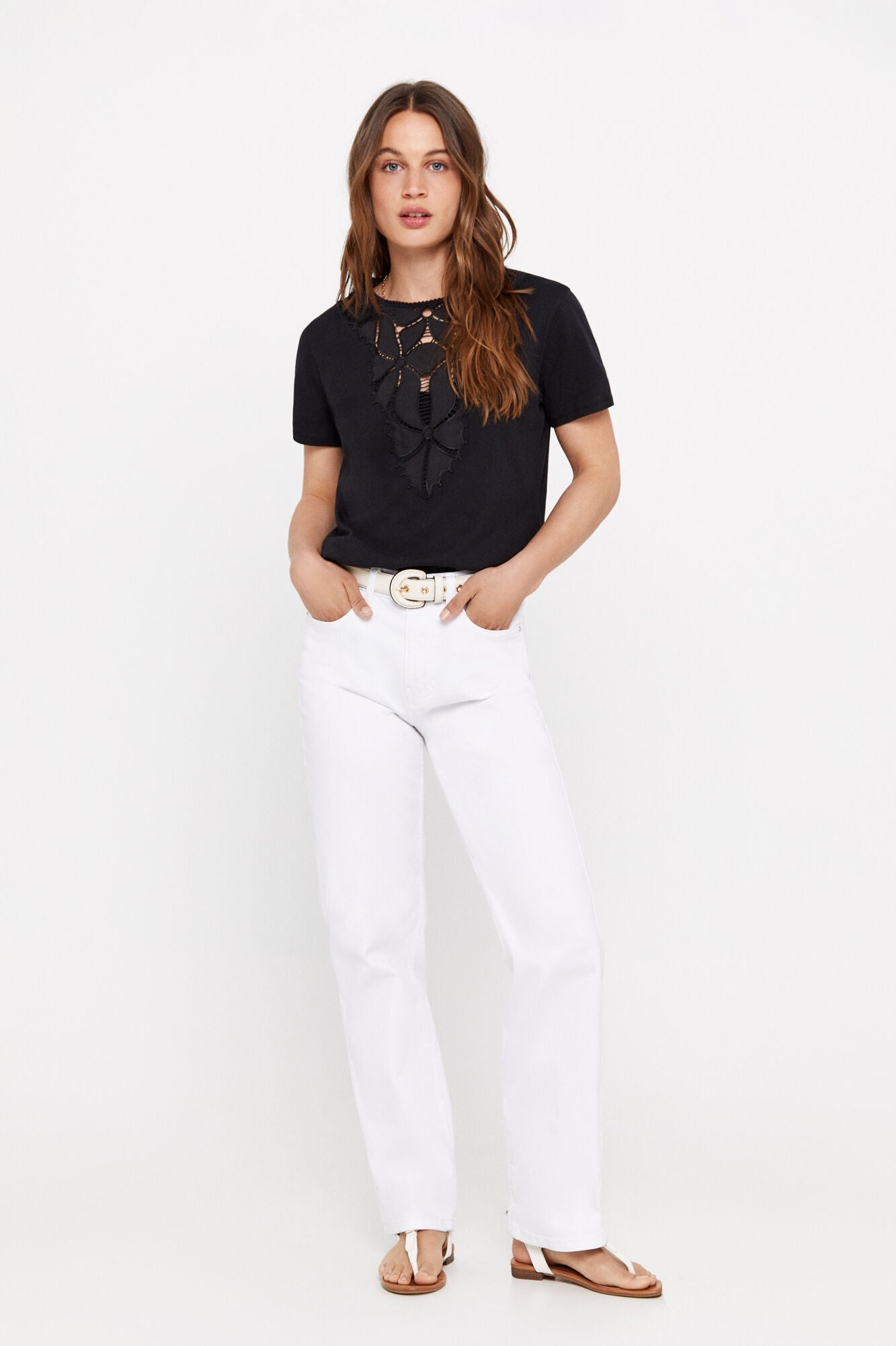 Camiseta Estampada Negro