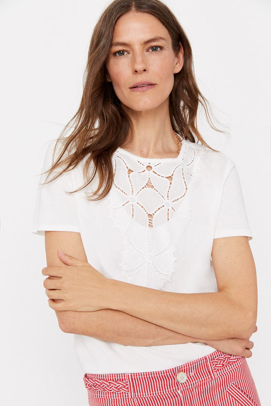 Camiseta Bordada Blanco