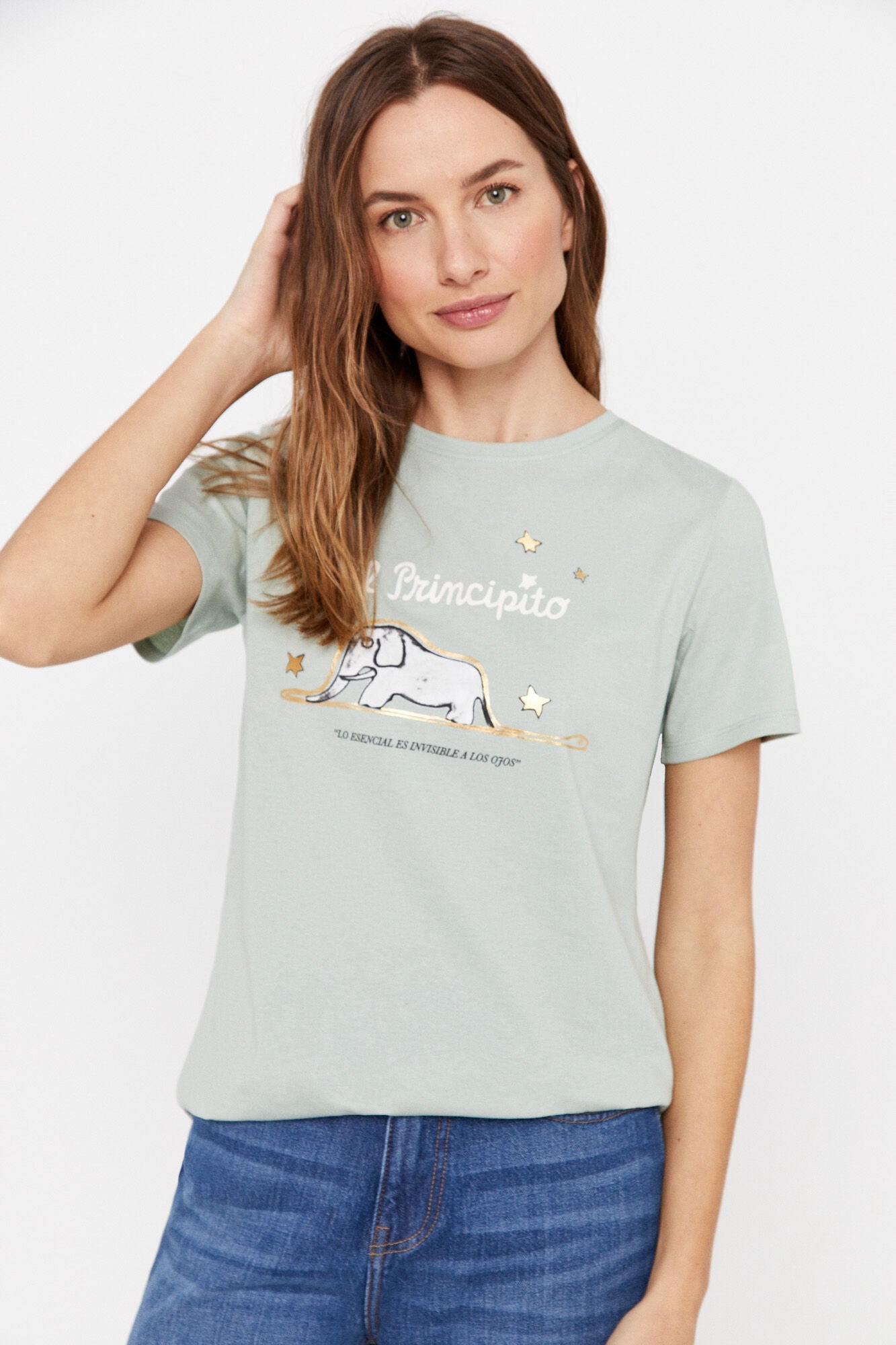 Camiseta Estampada Verde
