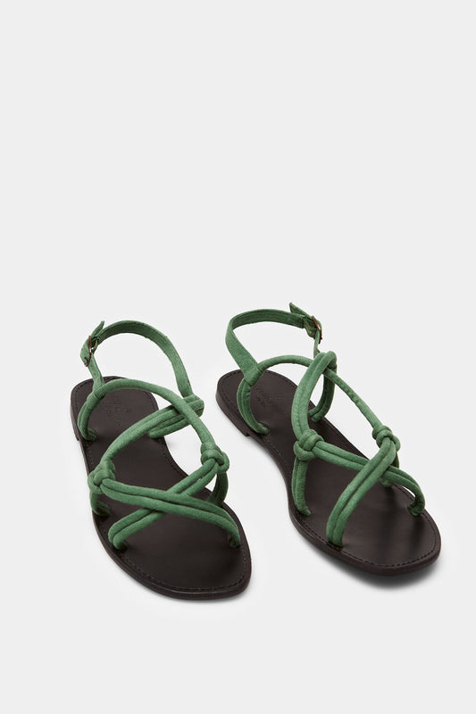 Sandalias Nudos Verde