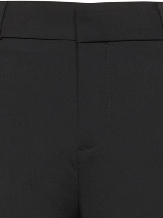 BR Avery Straight-Fit Washable Wool-Blend Ankle Pant - Negro