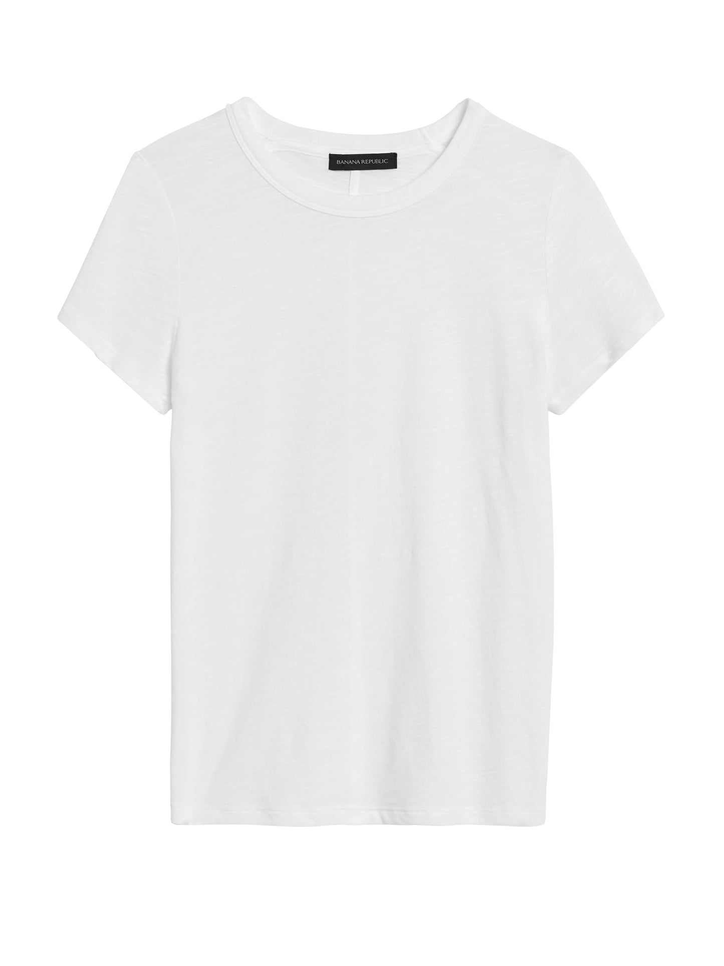 BR Slub Cotton-Modal Crew-Neck T-Shirt - Vwhite