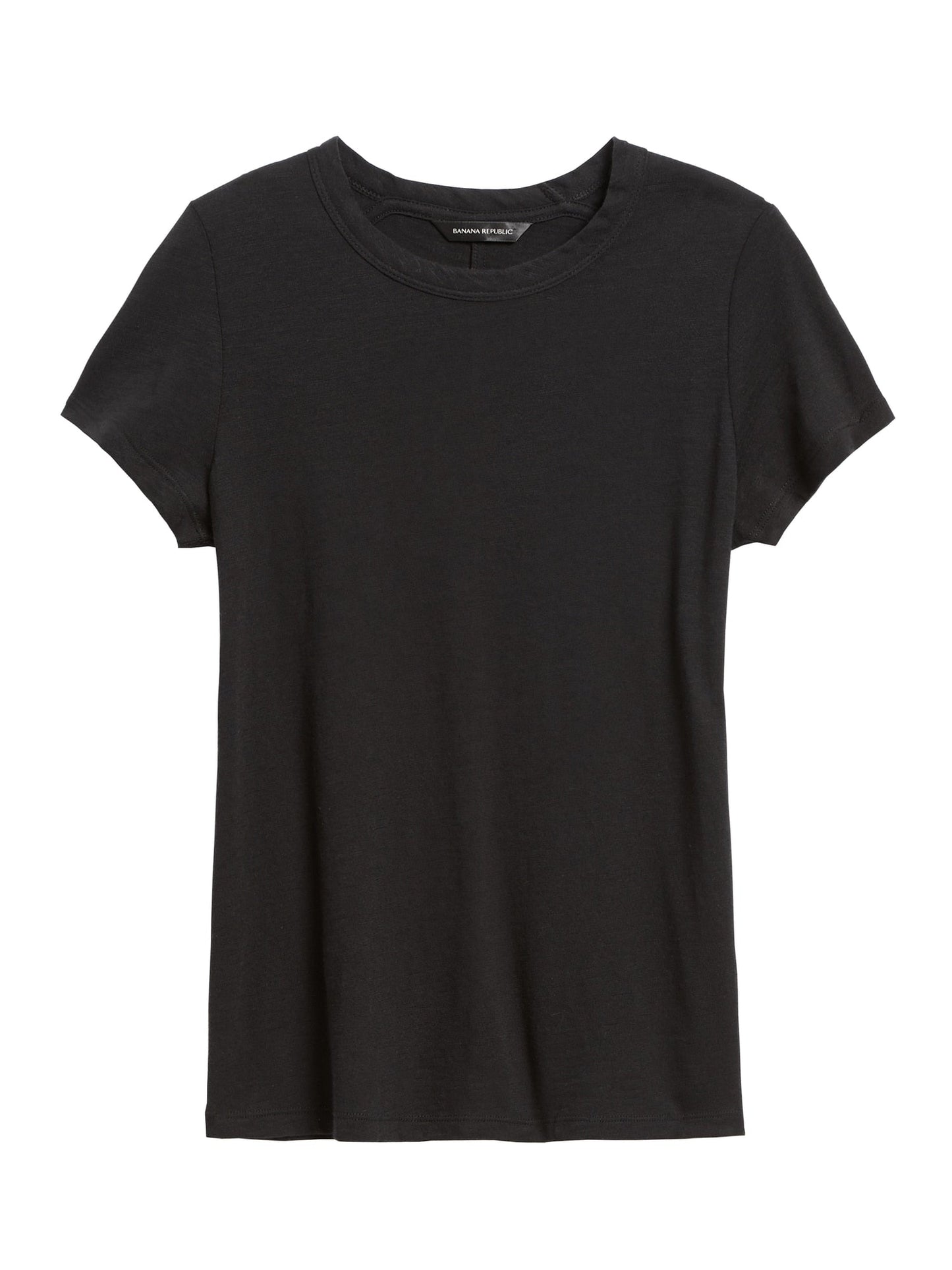 BR Slub Cotton-Modal Crew-Neck T-Shirt - Black
