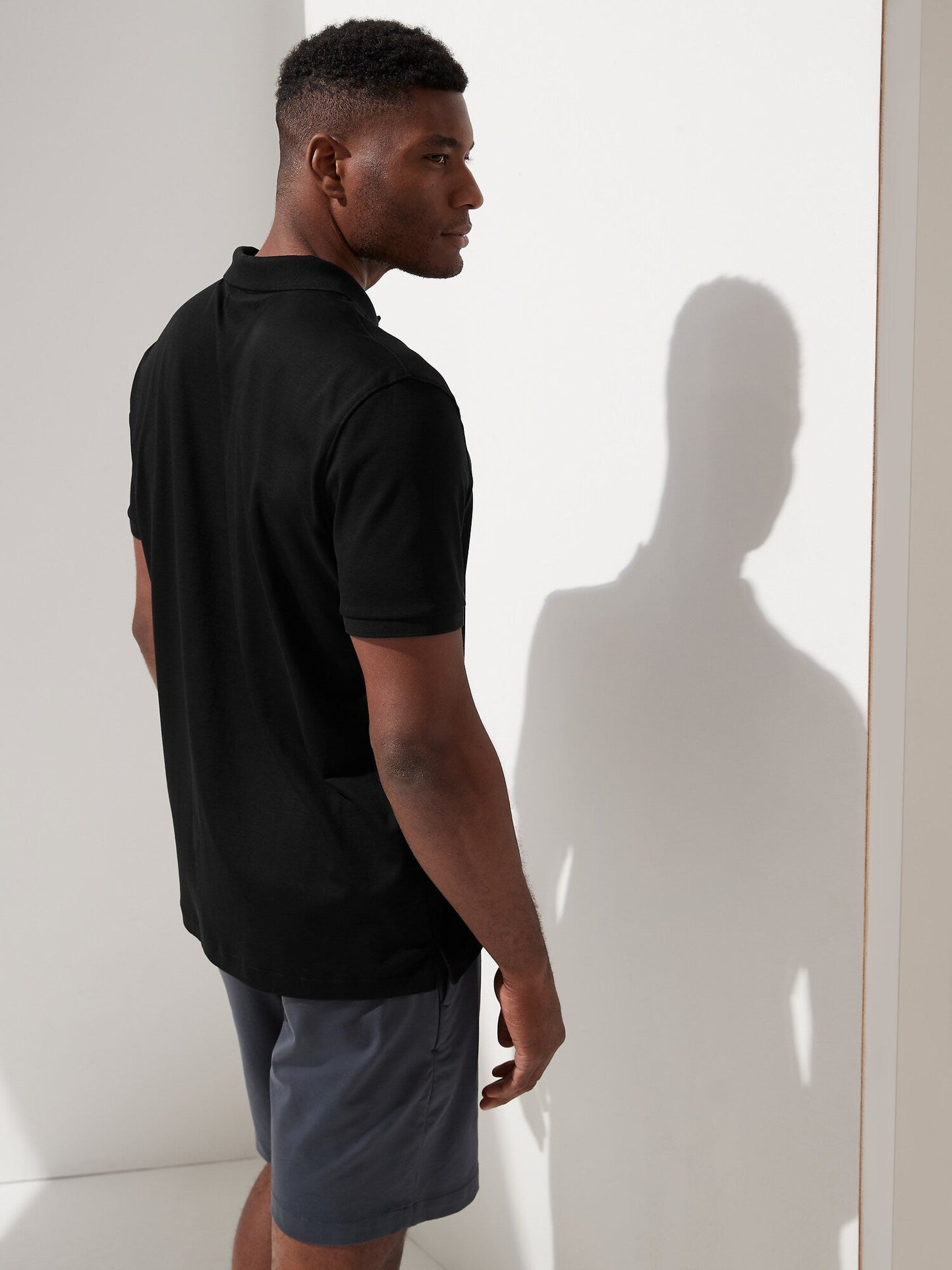 BR Luxury-Touch Performance Polo - Black