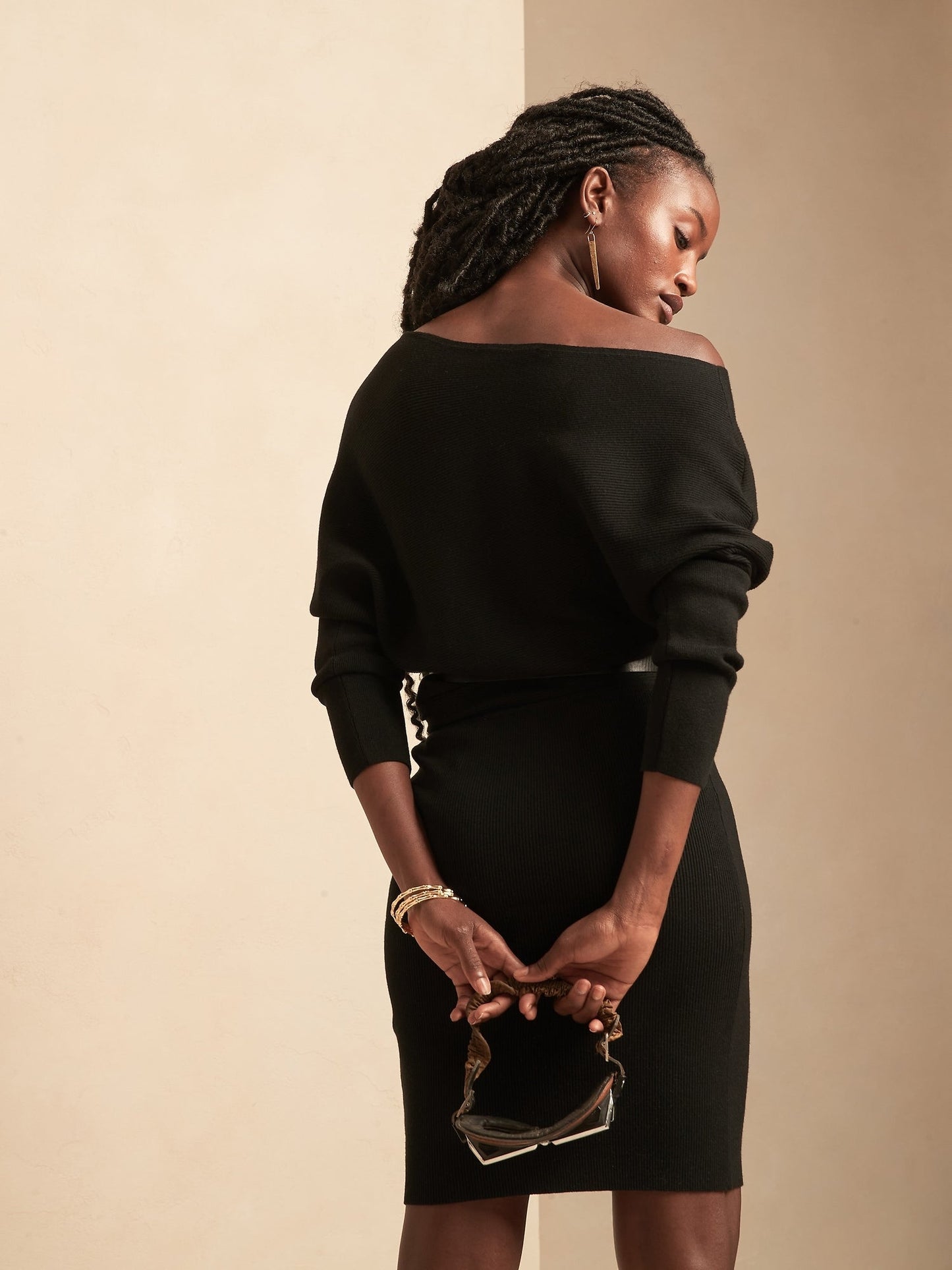 Colleta Off-Shoulder Sweater Dress