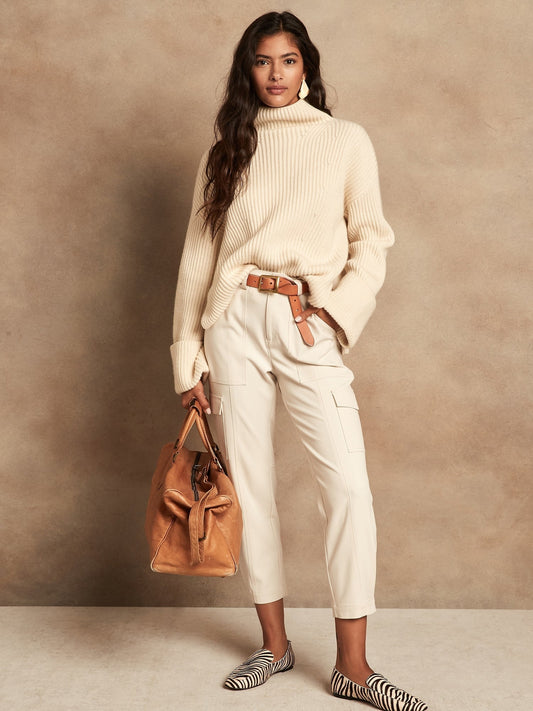 BR Tapered Cargo Pant - Transition Cream White