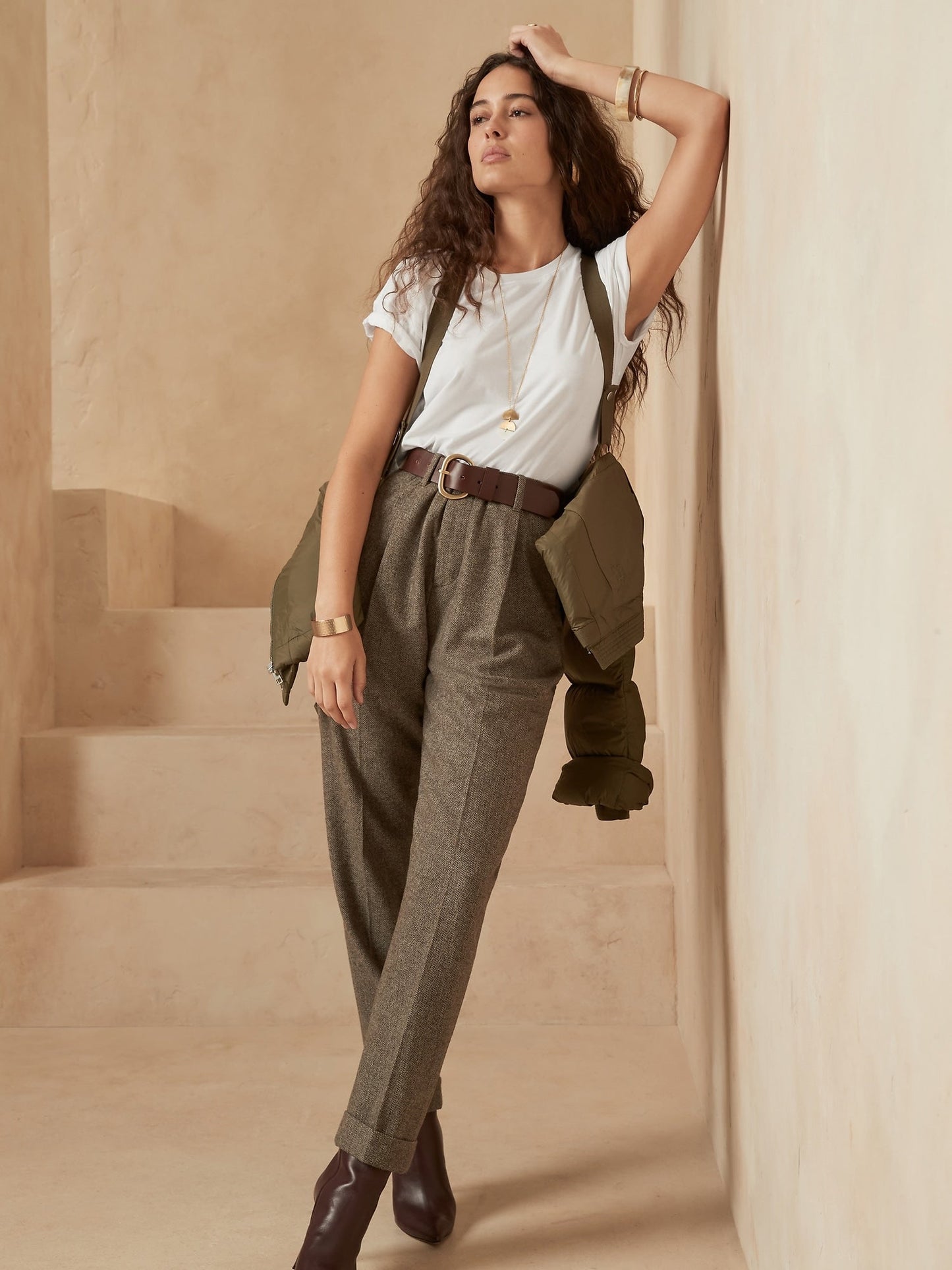 BR Supima® Boxy Cropped T-Shirt - White