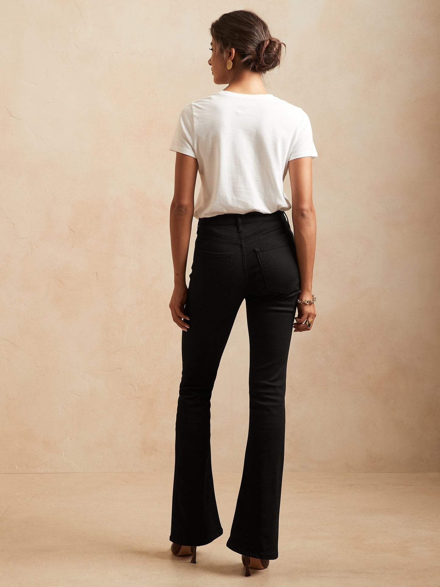 BR High-Rise Flare Soft Sculpt Jean - Black