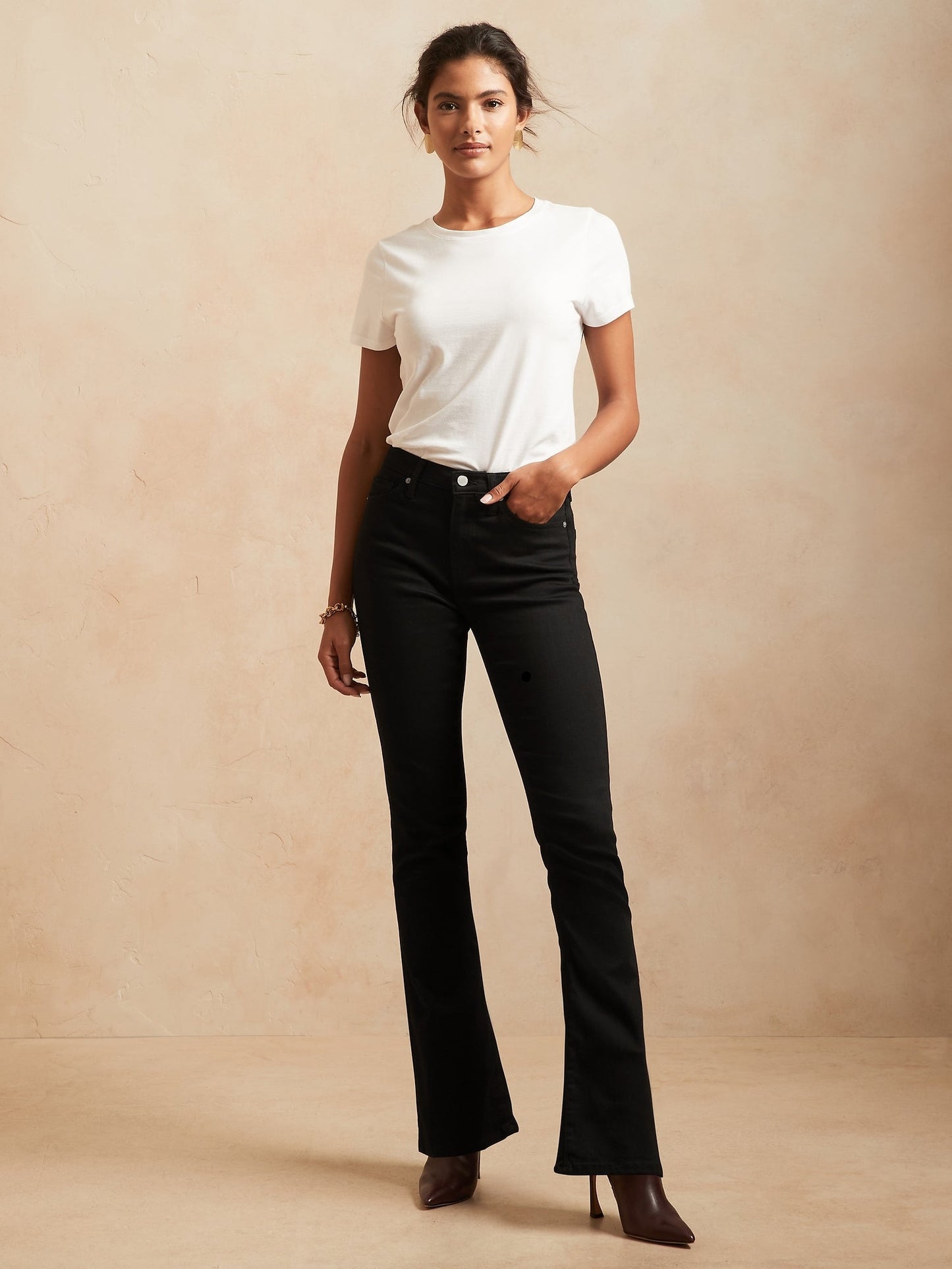 BR High-Rise Flare Soft Sculpt Jean - Black