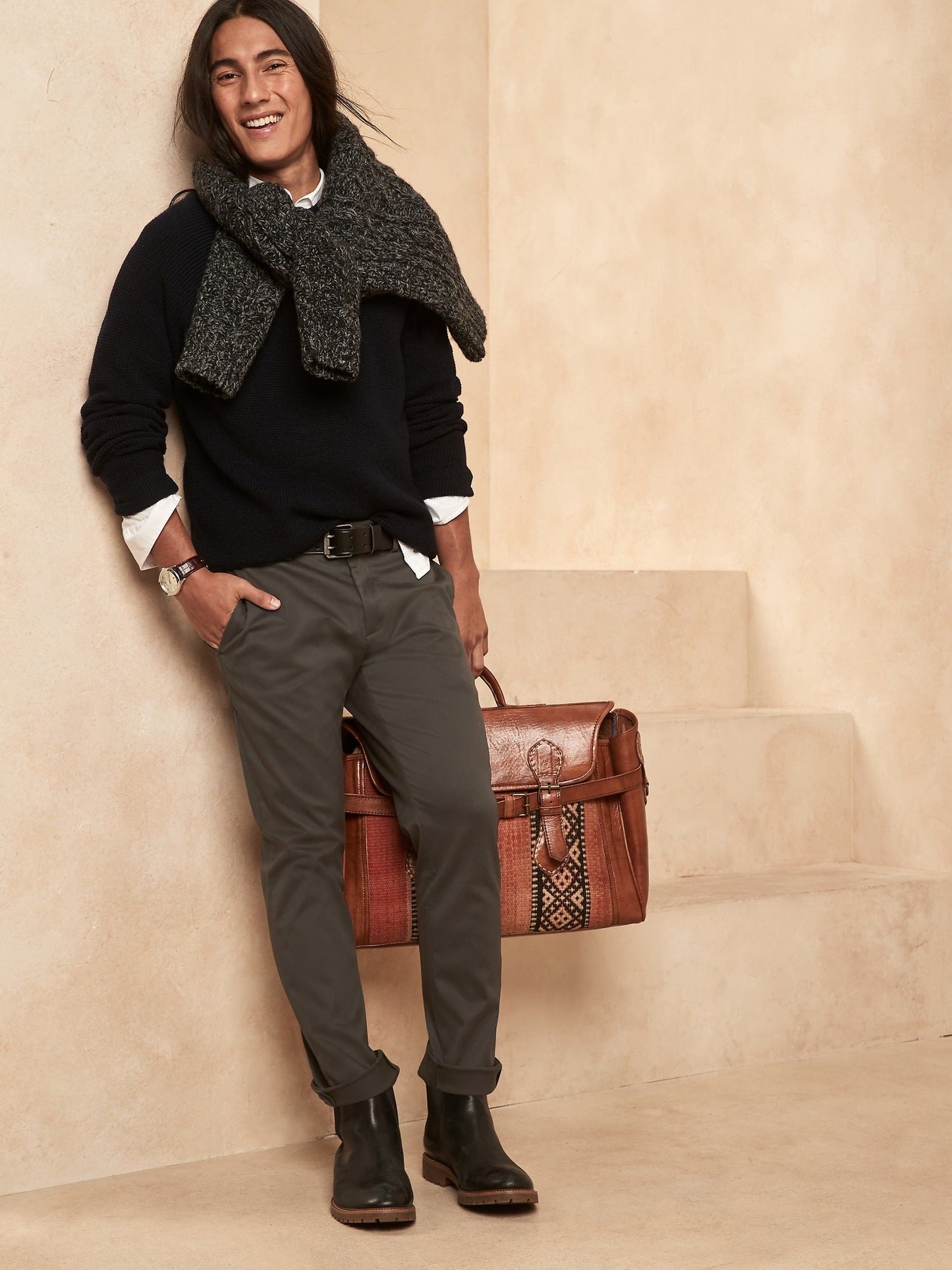 Pantalón Chino Gris
