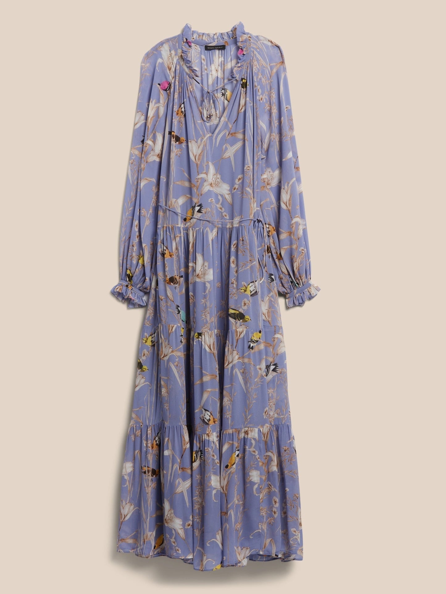 BR Tiered Maxi Dress - Purple Print
