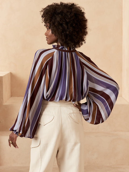 Balloon-Sleeve Top