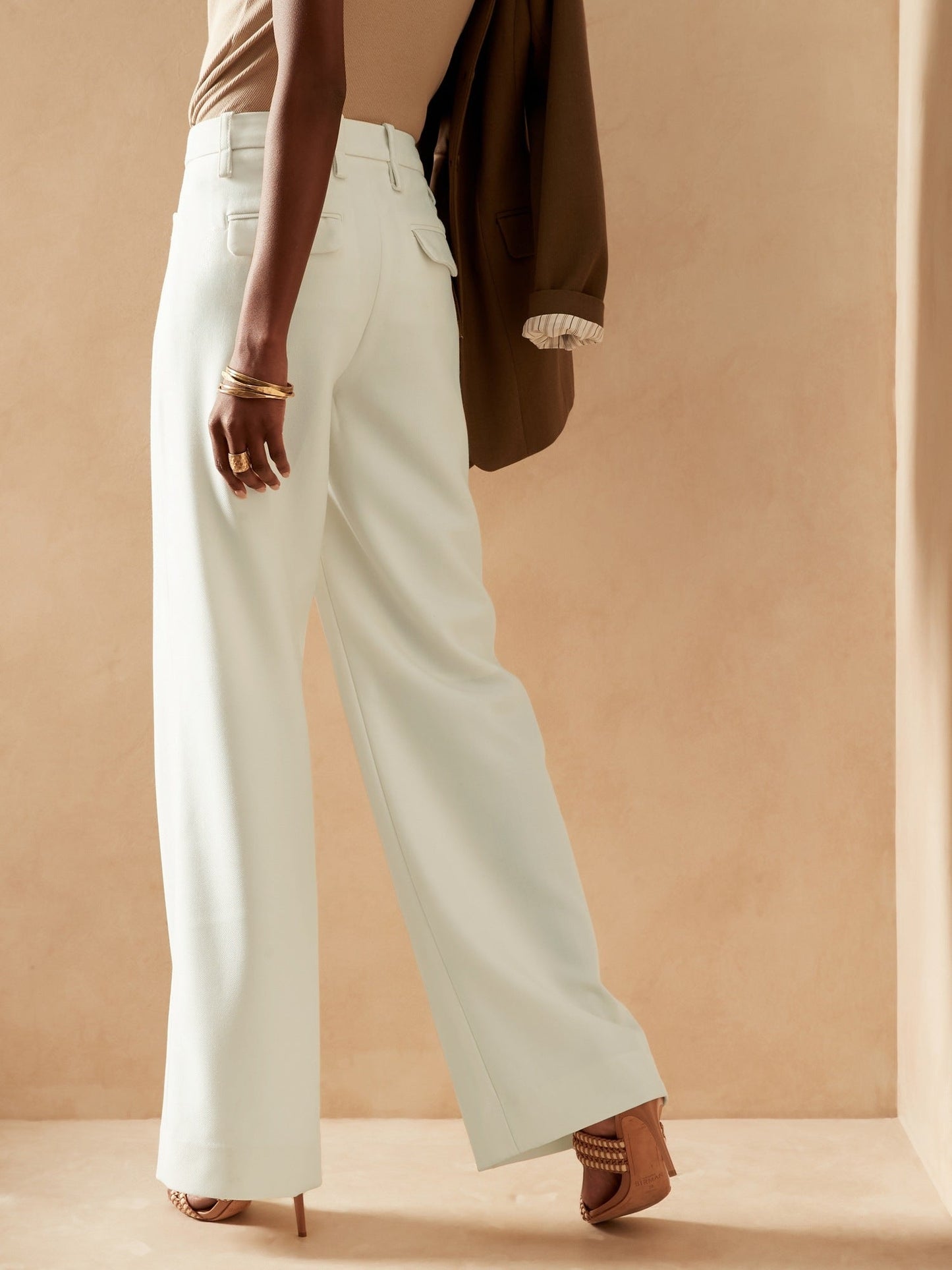 Pantalón Acampanado Blanco