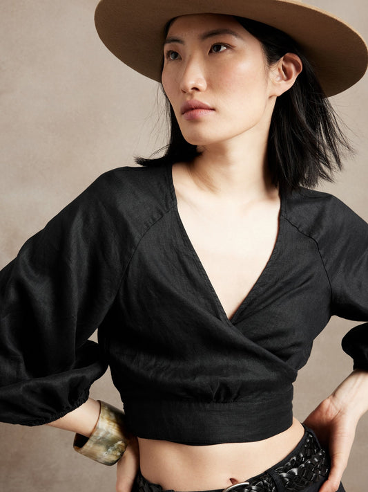 Petite Wayfinder Linen Top