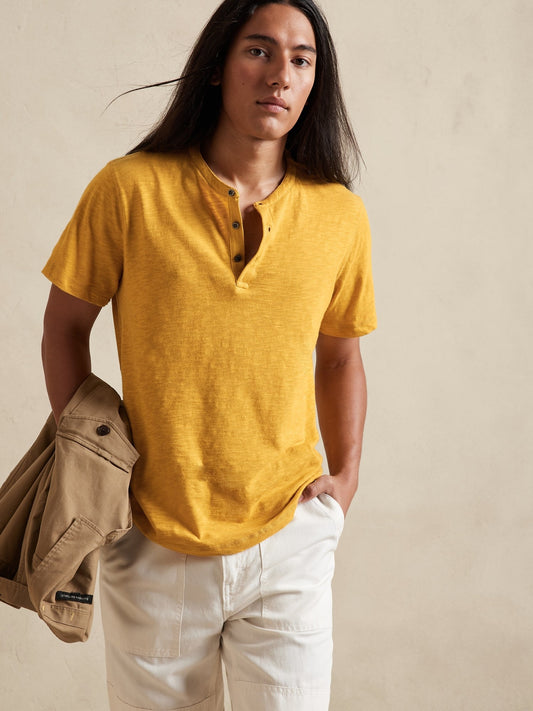Soft Wash Henley T-Shirt