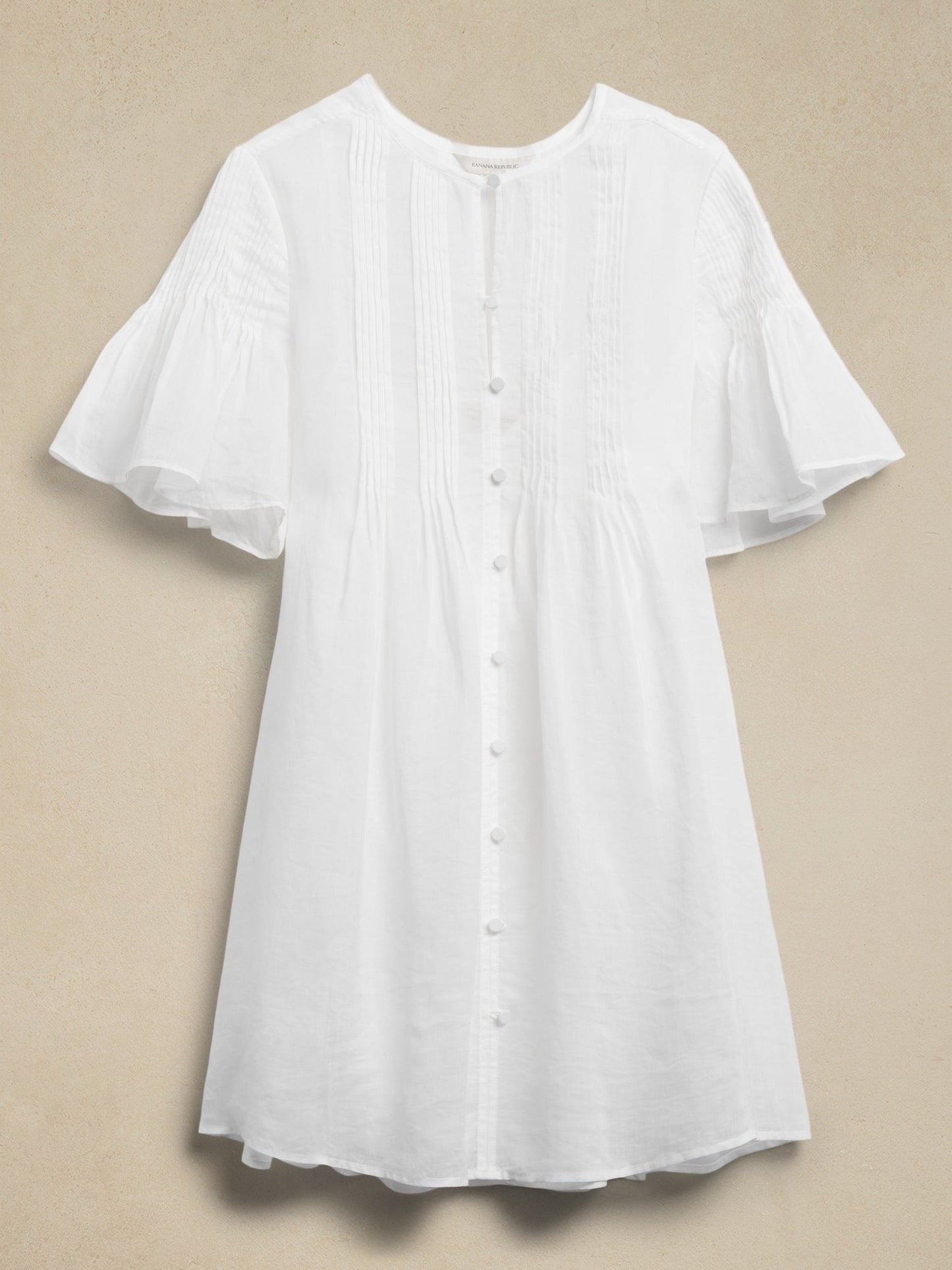Ramie Pintuck Dress