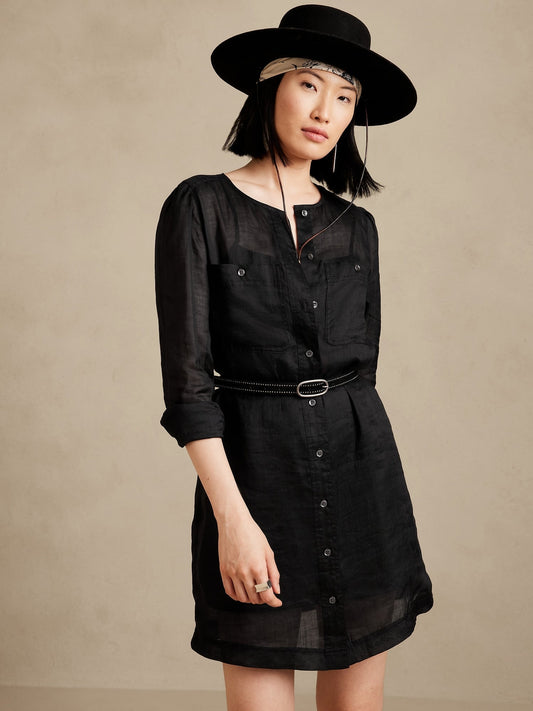 Ramie Shirt Dress
