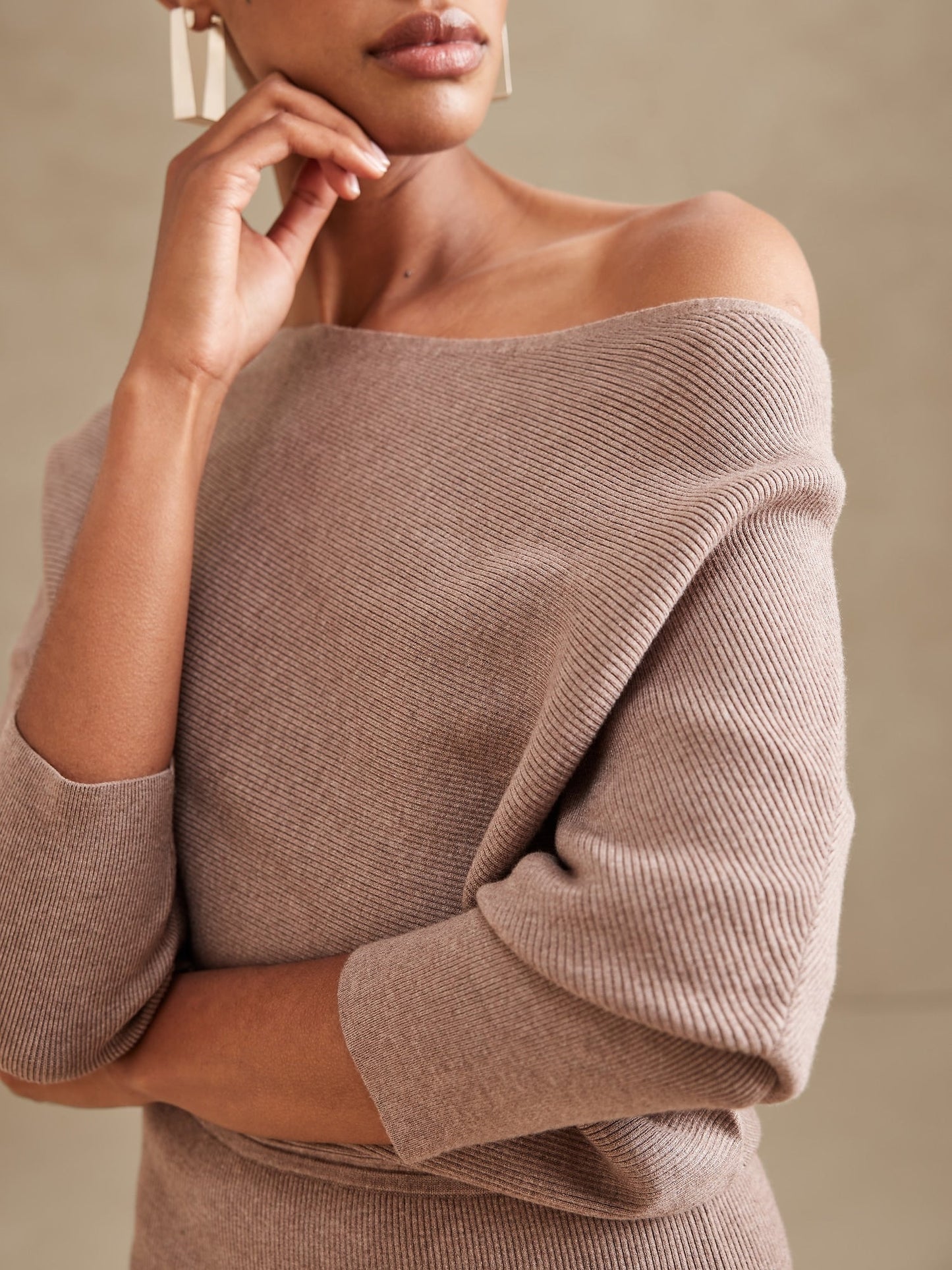 Colleta Off-Shoulder Sweater Dress
