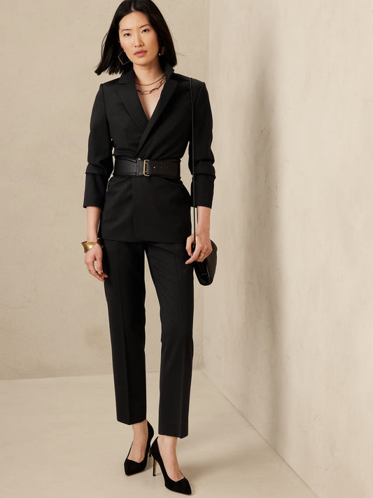 Siena Slim Wool Ankle Pant