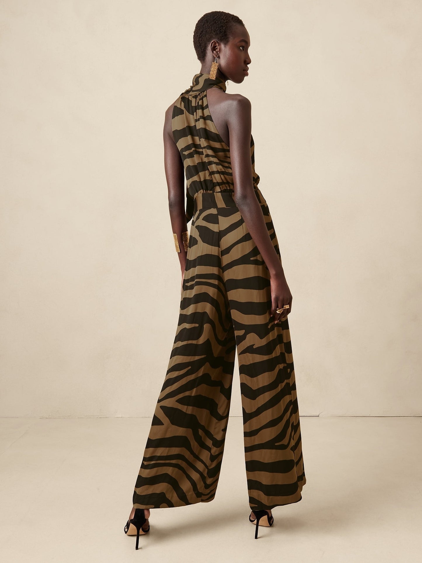 Tie-Neck Jumpsuit