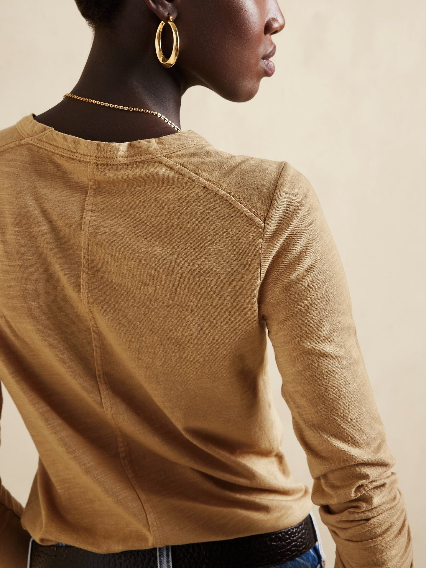 Slub Long-Sleeve T-Shirt