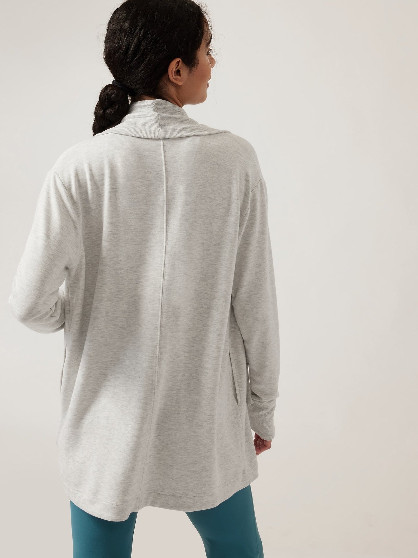 Sudadera Larga Gris