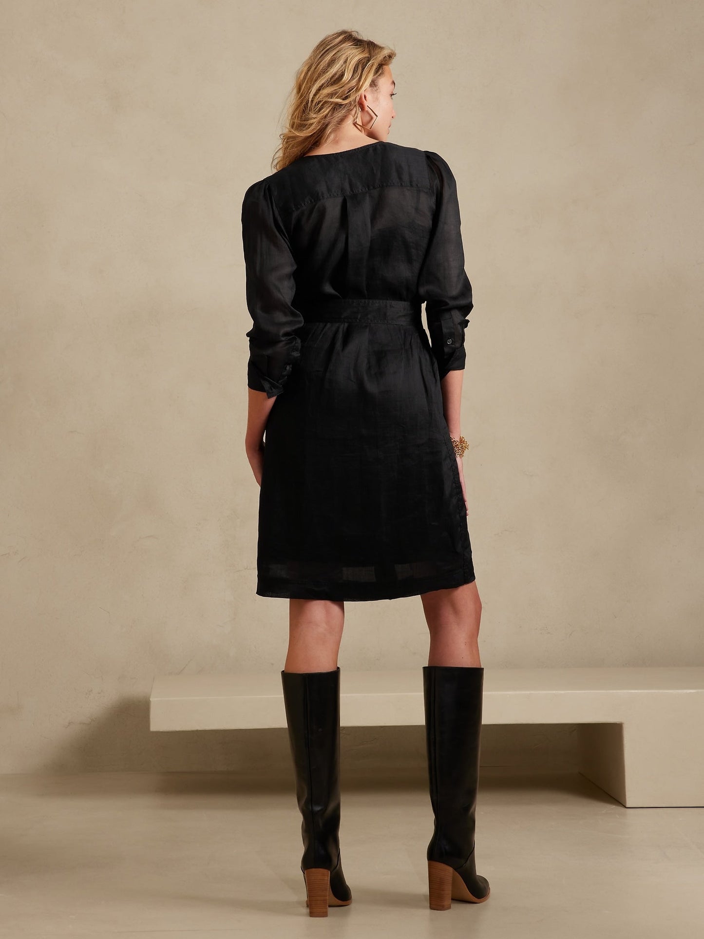Ramie Shirt Dress
