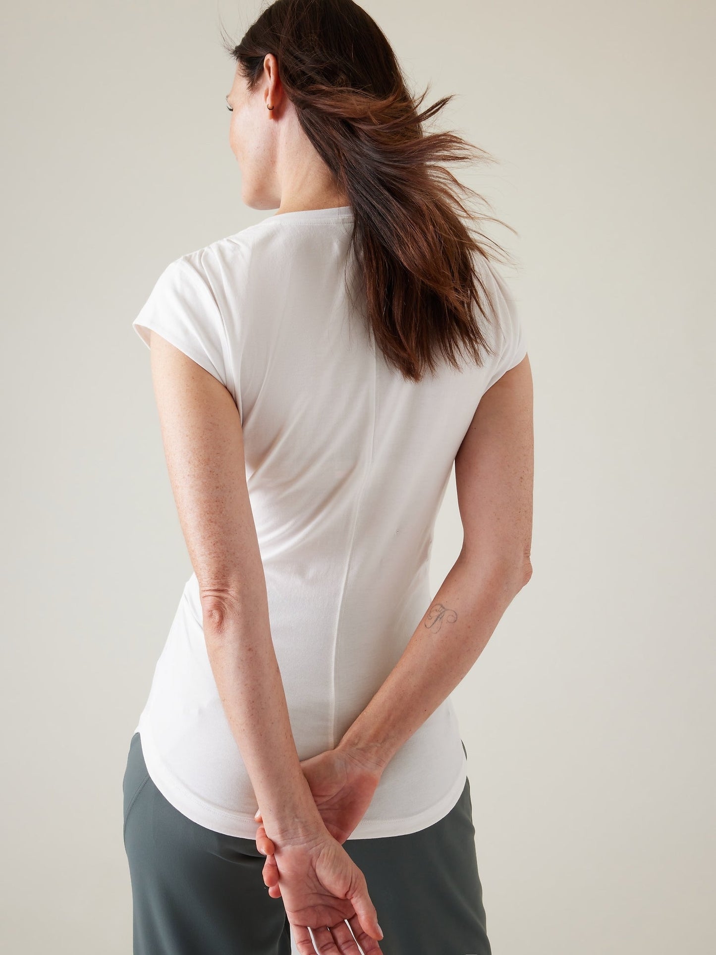 Top Cuello V Blanco