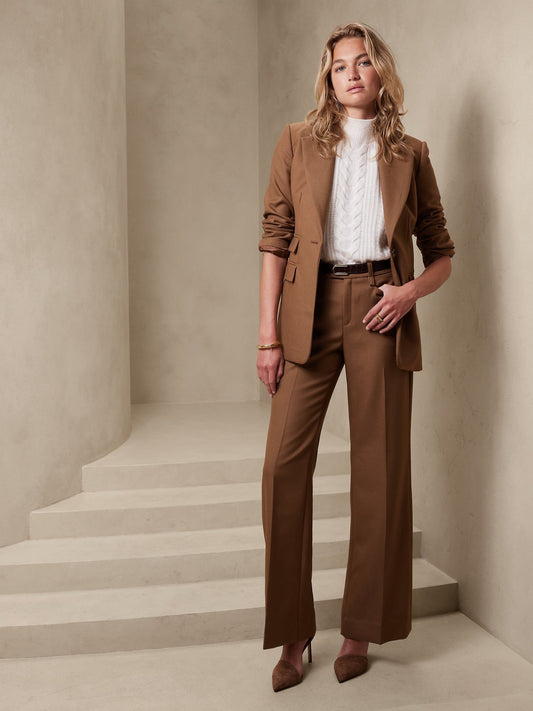 Lido Wide-Leg Wool Pant