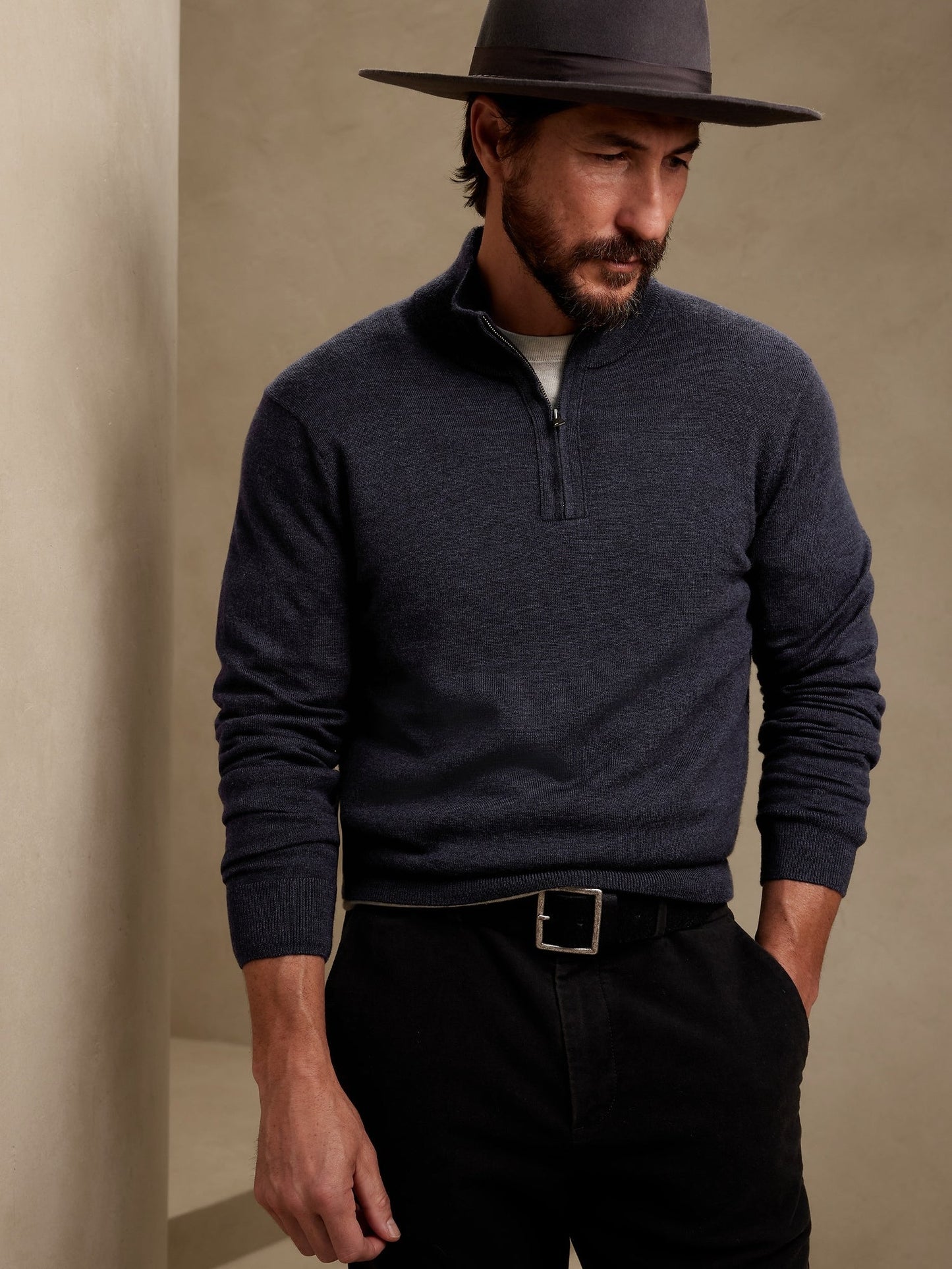 Franco Merino Half-Zip Sweater