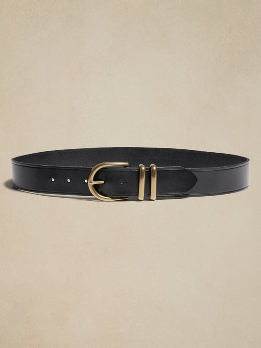 Cinturón de Cuero Negro