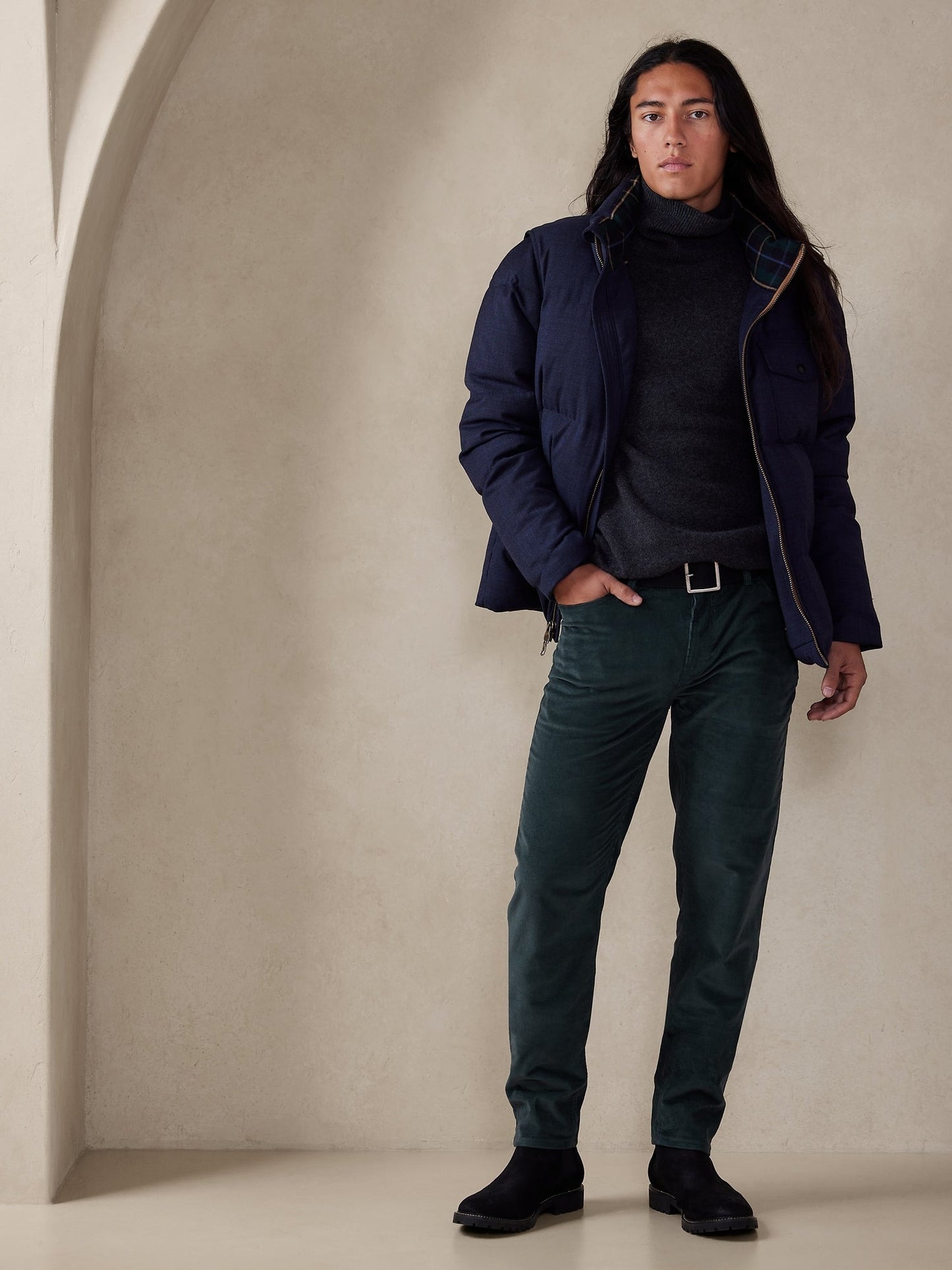 Slim Traveler Corduroy Pant