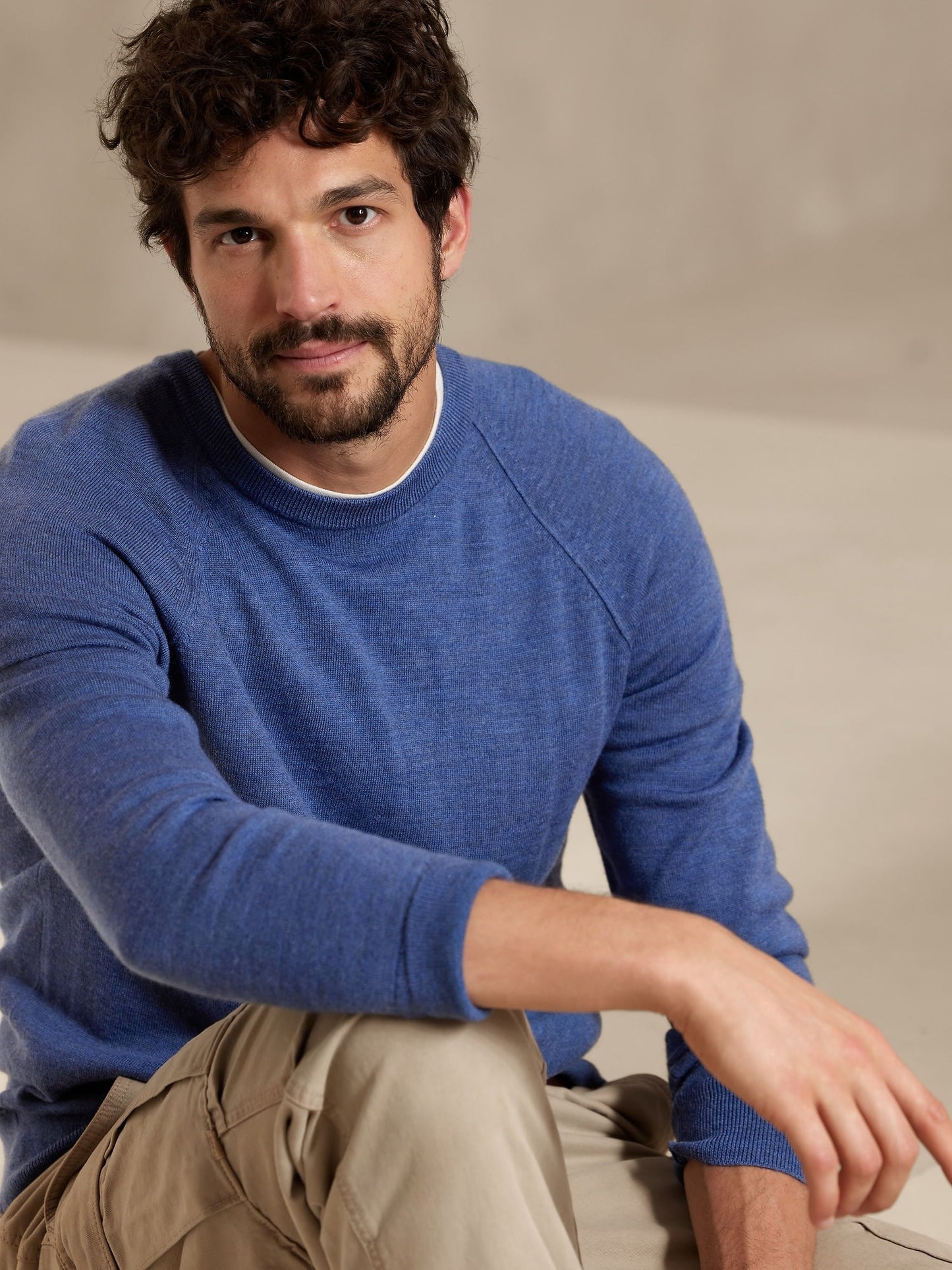 Cori Italian Merino Crew-Neck Sweater