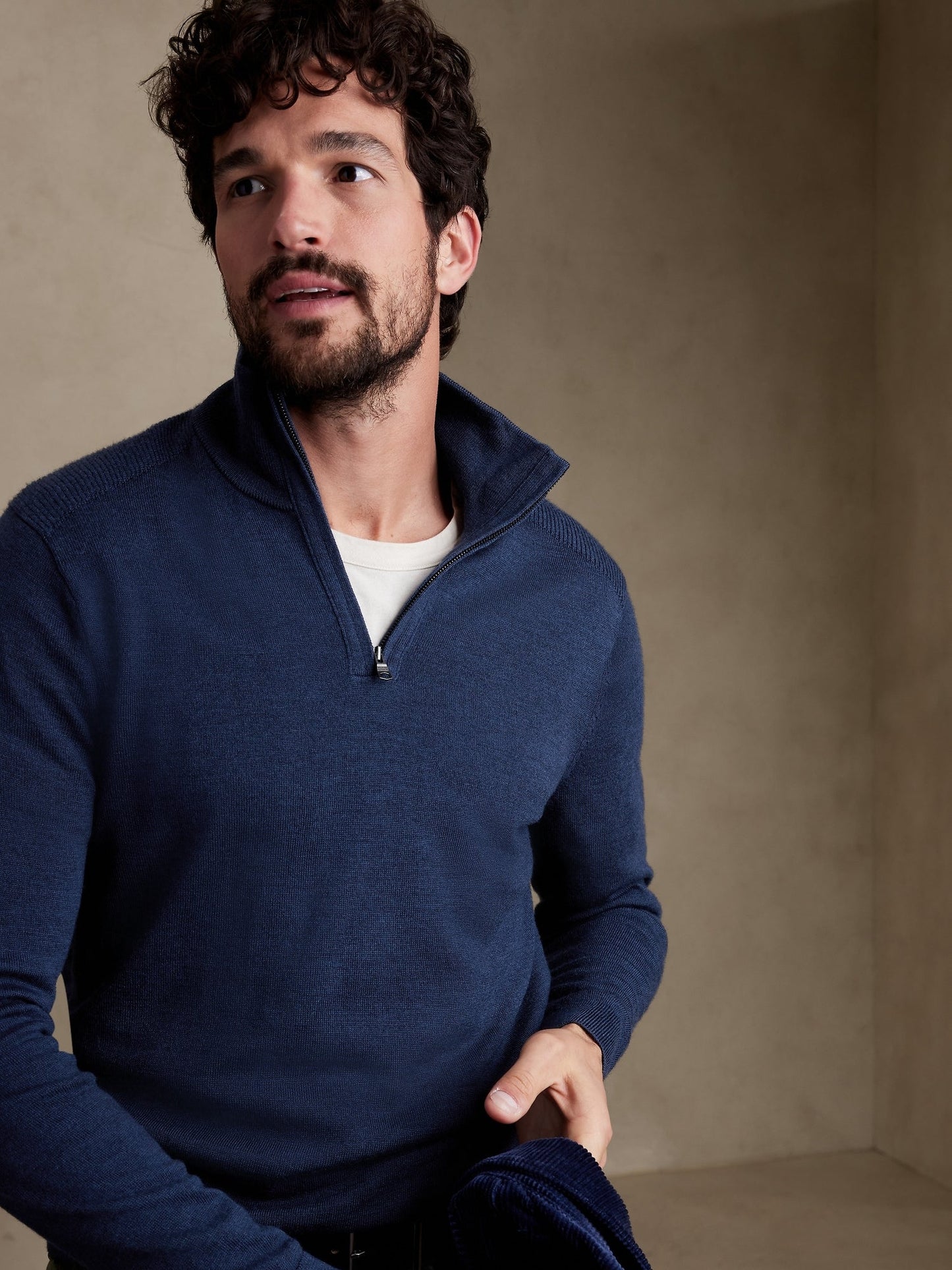 Franki Merino Half-Zip Sweater