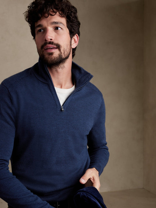 Franki Merino Half-Zip Sweater