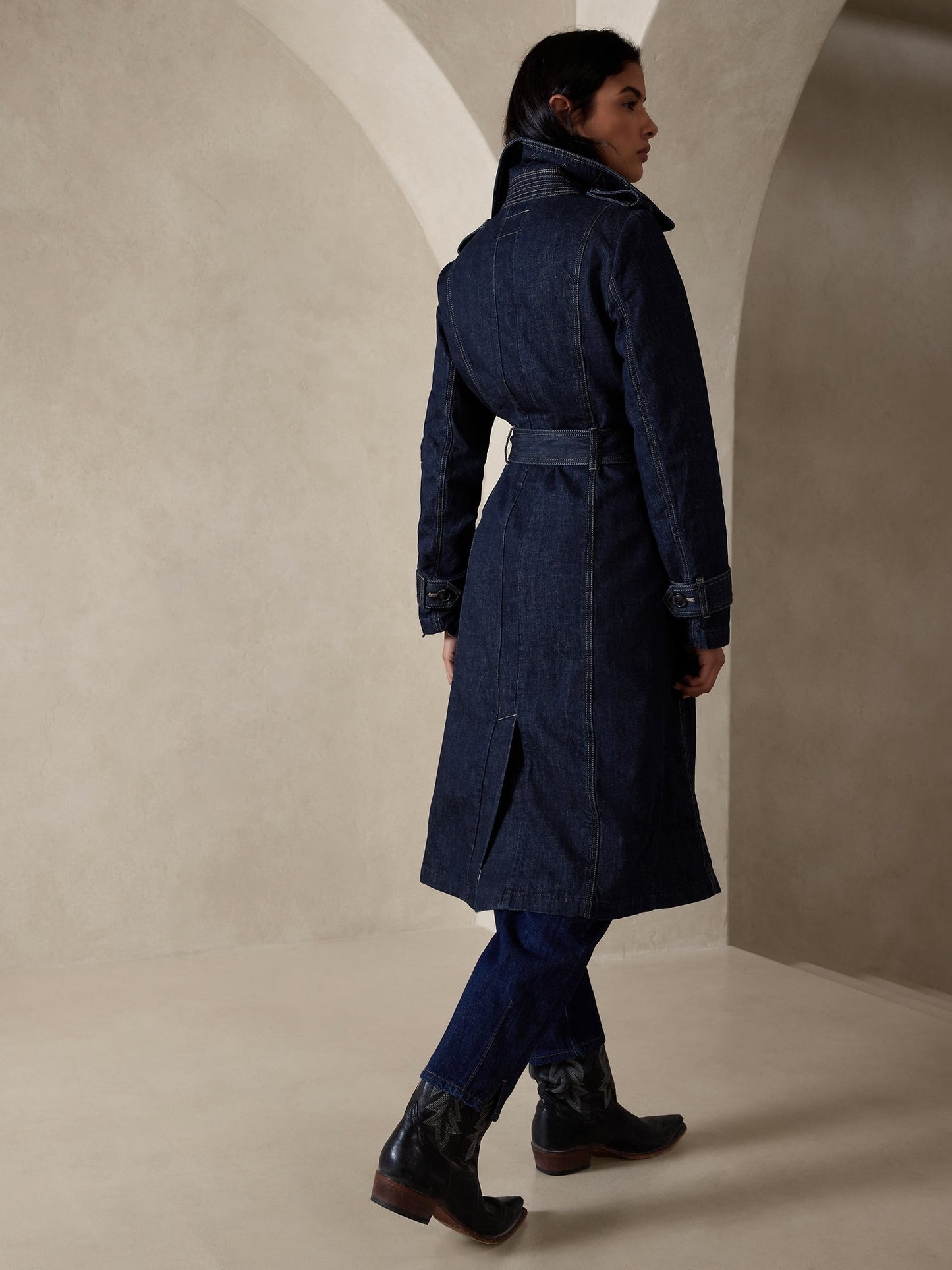 Uma Denim Trench Coat