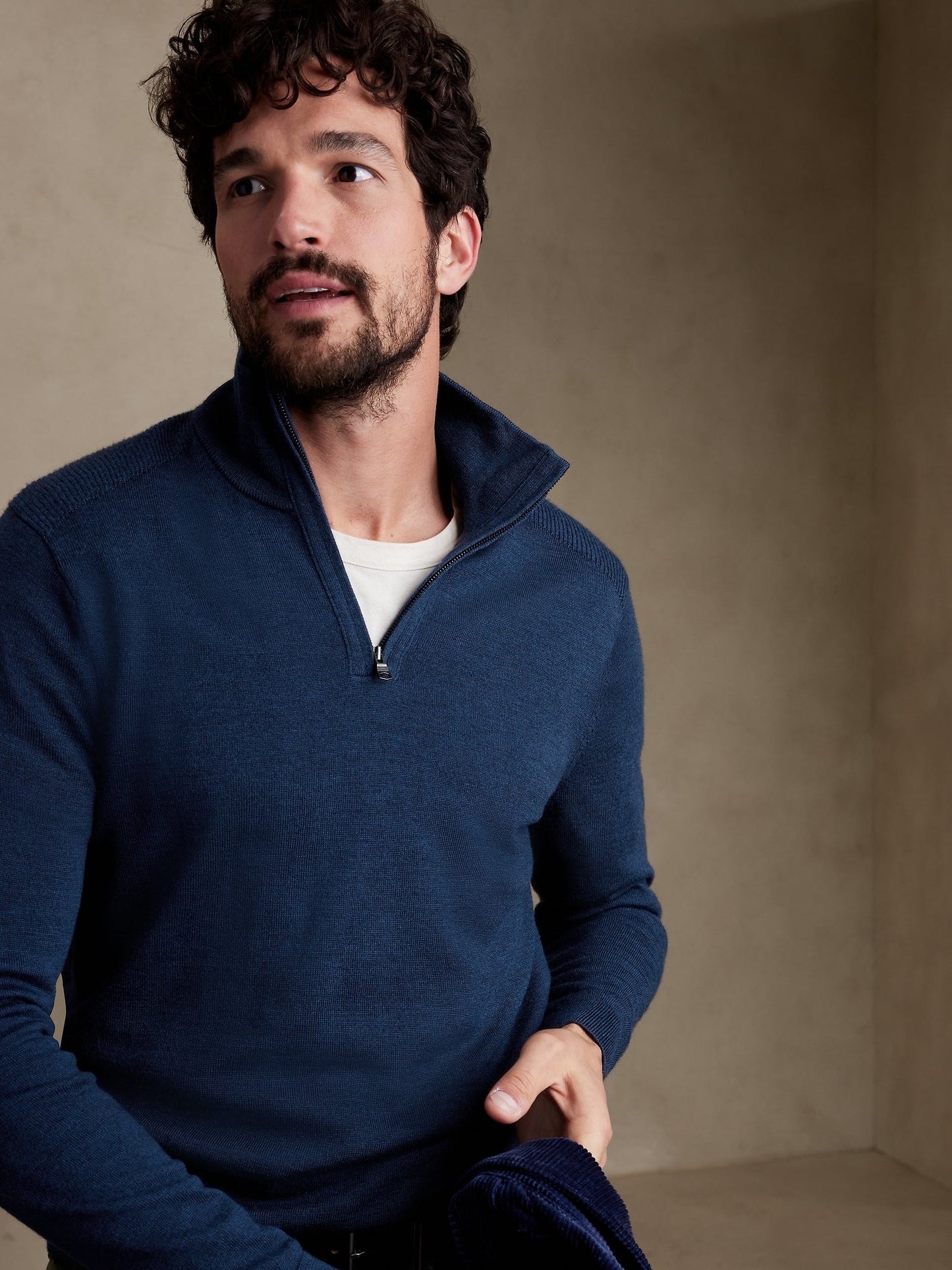 Franki Merino Half-Zip Sweater